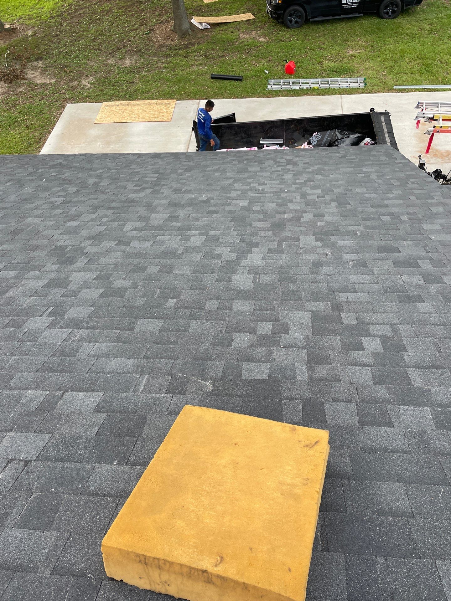 Residential Roofing Installation using Owen's Corning Duration (Lifetime) Shingles by Roof Repair Company