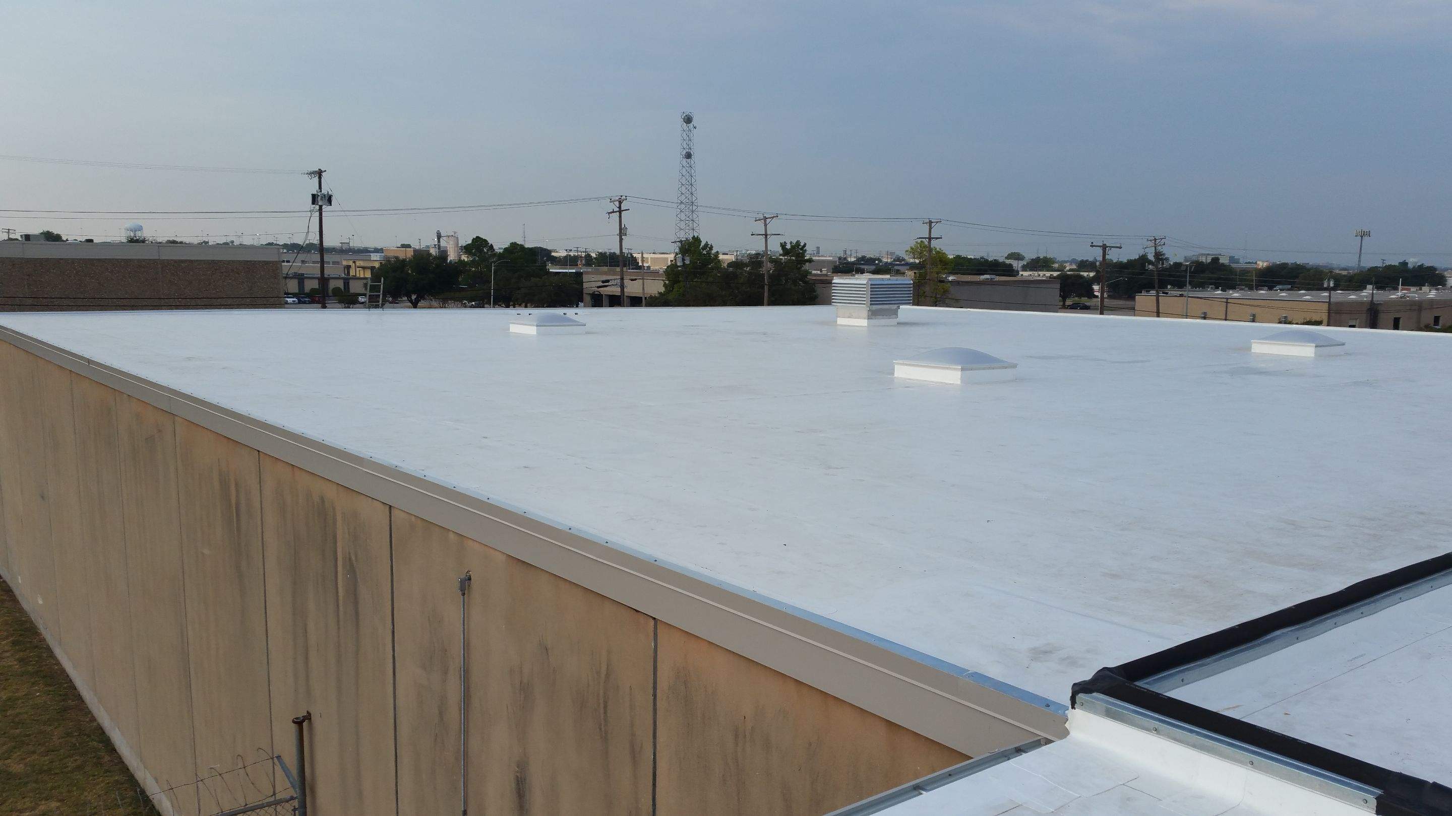 Massive Storm Damage Project - Factory in Arlington by First United Roofing & Construction