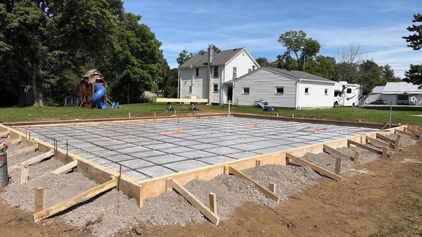 Pole Barn Floor w/ Broom Finished Apron by NG Masonry & Construction LLC
