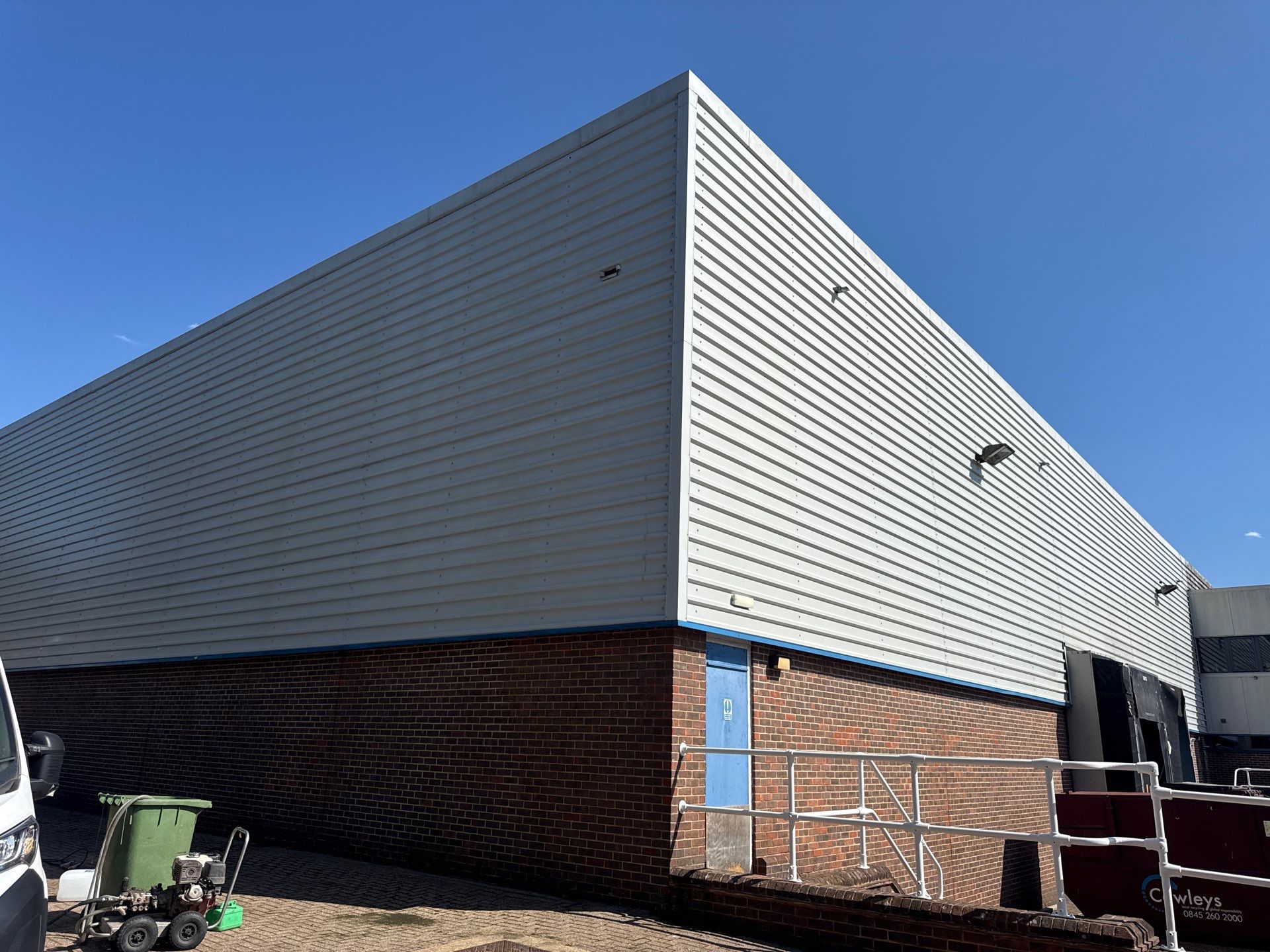 Industrial Cladding and Brickwork Cleaning for Watford Commercial Property by Ges Exterior Cleaning ltd