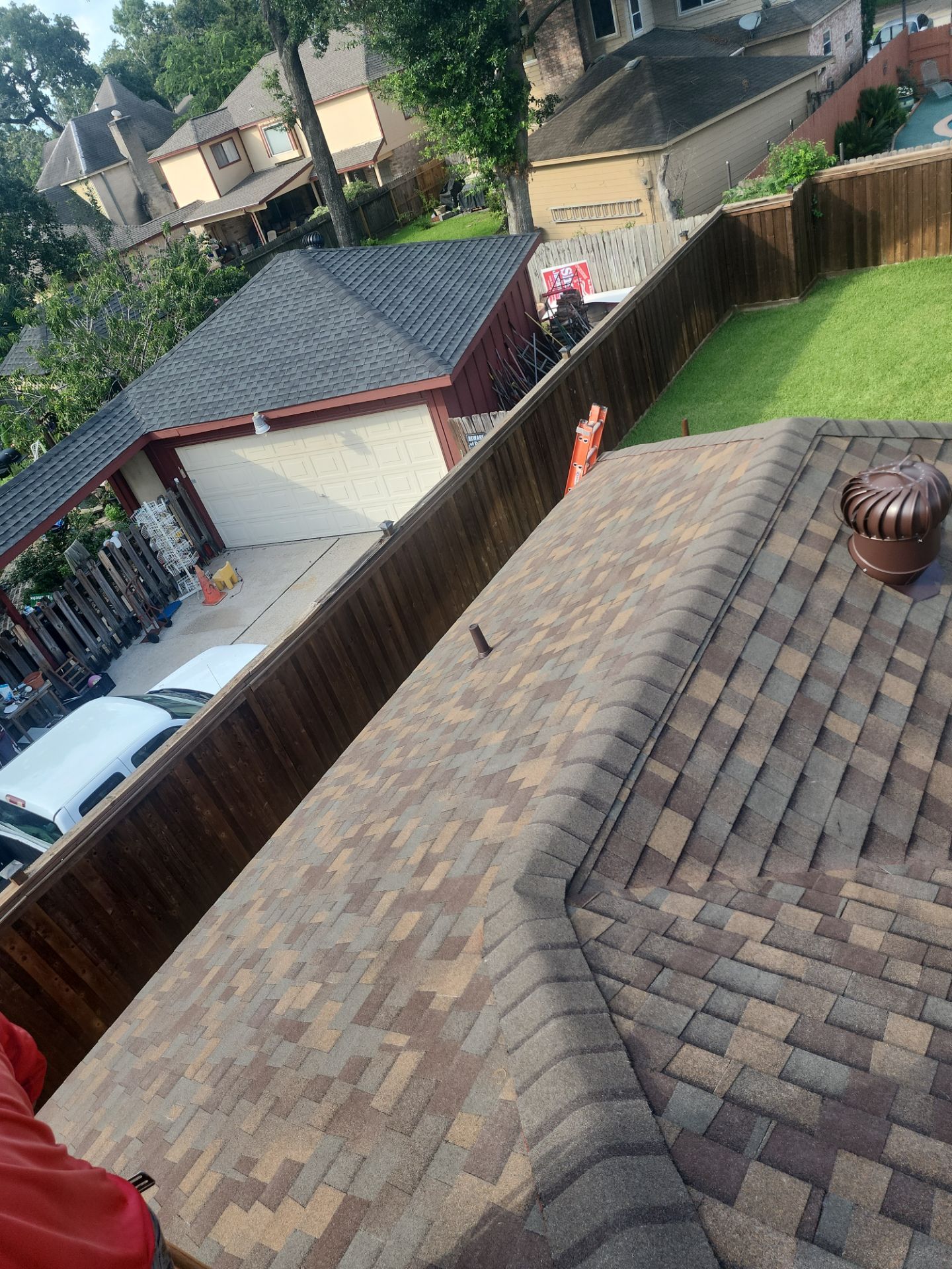Residential Roofing Installation using Owen's Corning Duration (Lifetime) Shingles by Roof Repair Company