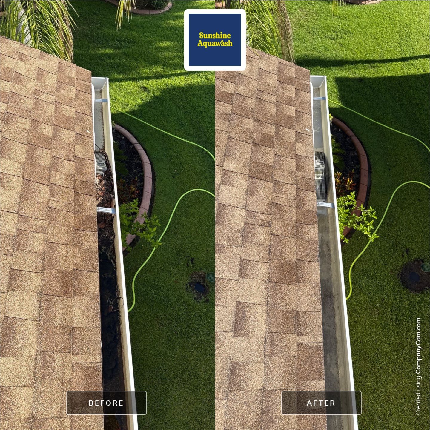 Gutter Cleaning Project – Oakley Place Community, Ellenton, FL by Sunshine AquaWash