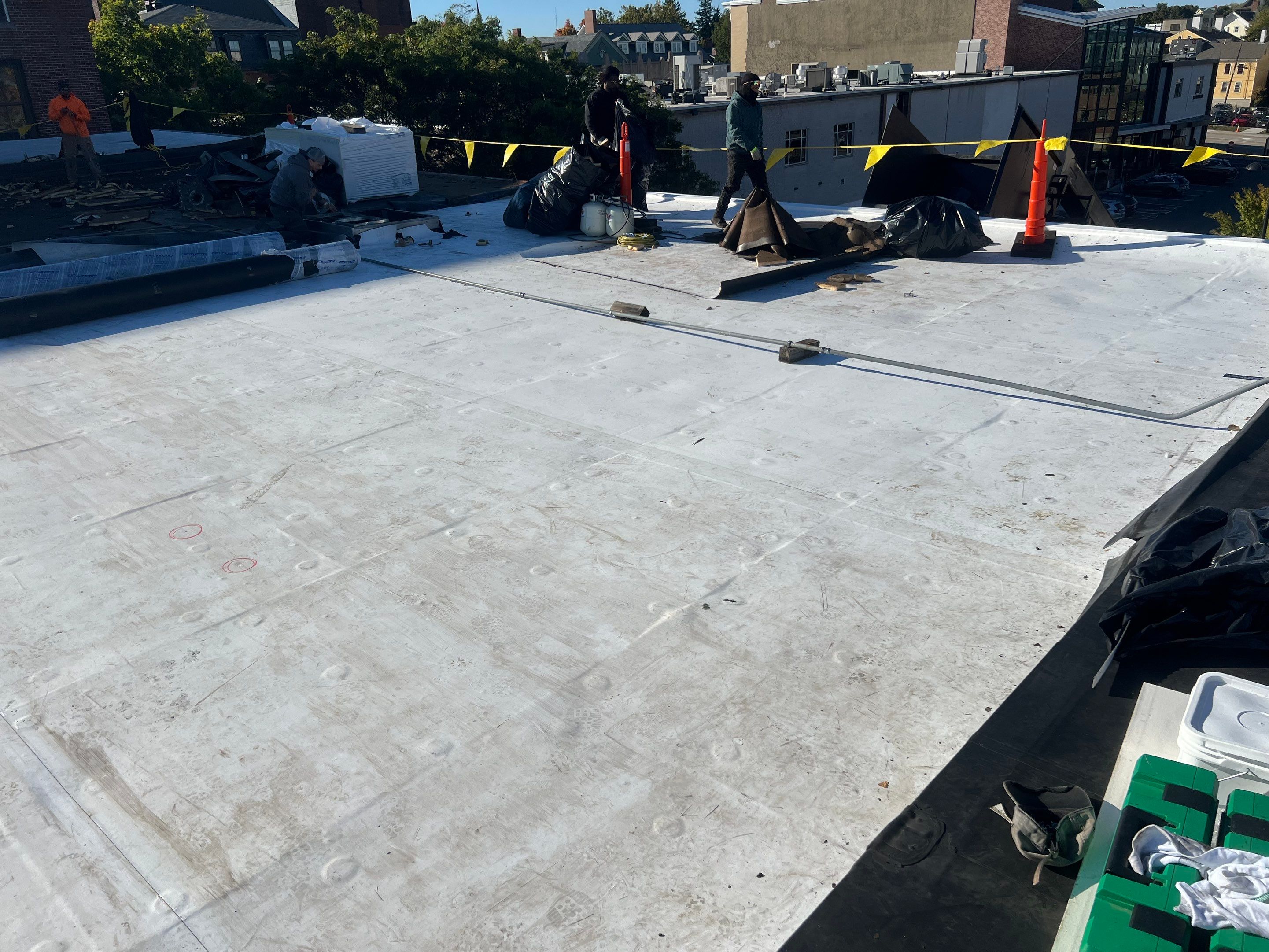 Portsmouth, NH Commercial Roof by Tall pine roofing