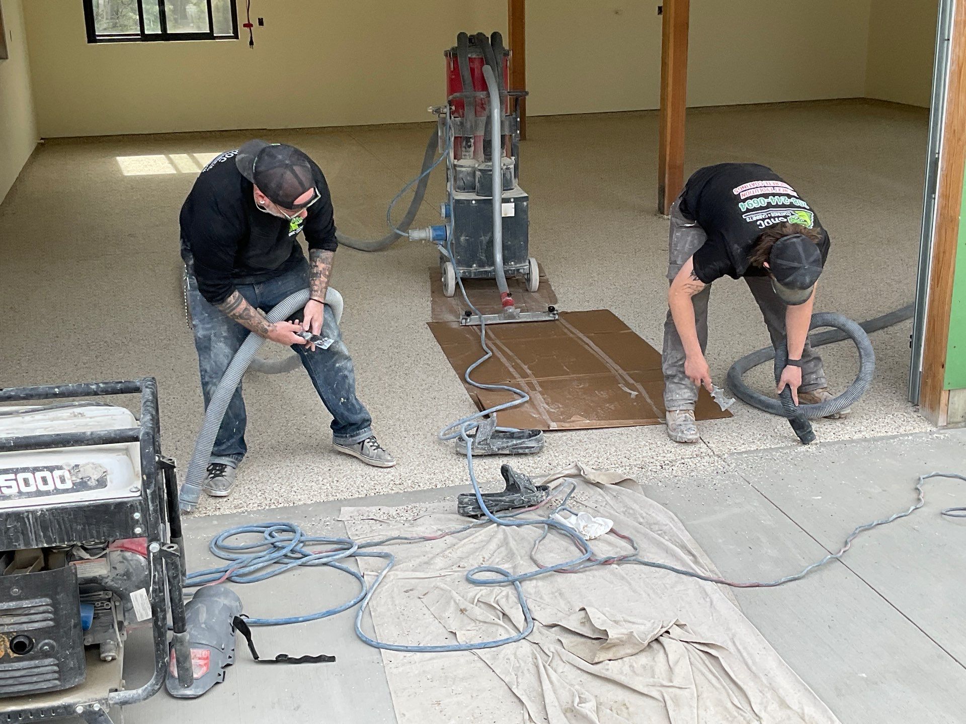 Garage Transformation using Driftwood by Croc Coatings, LLC