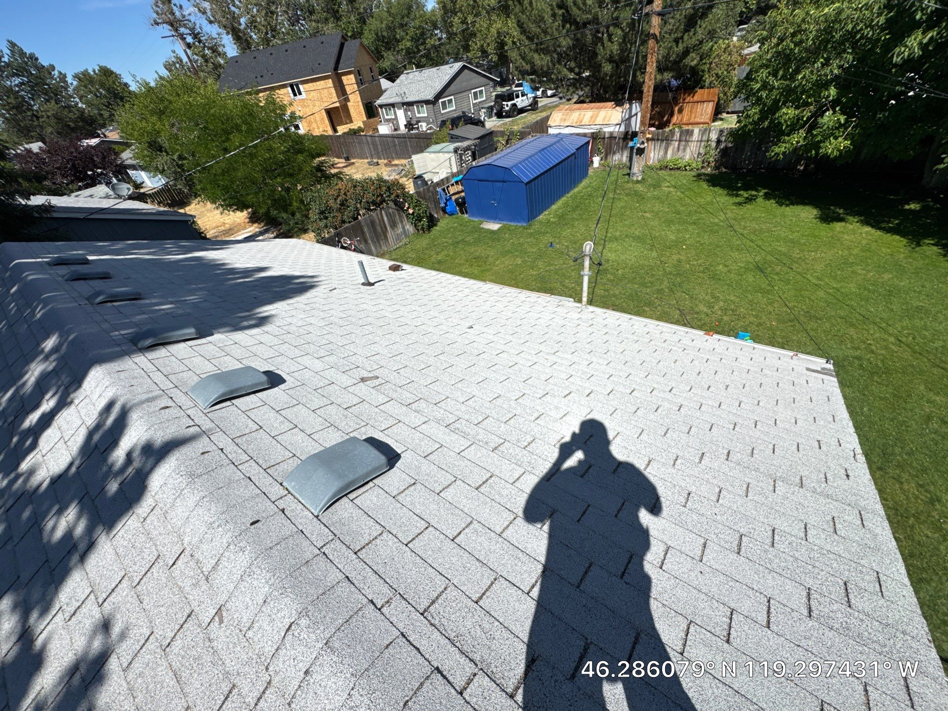 New Architectural Shingle Roof and Vent Installation in Richland by Alpine Roofing