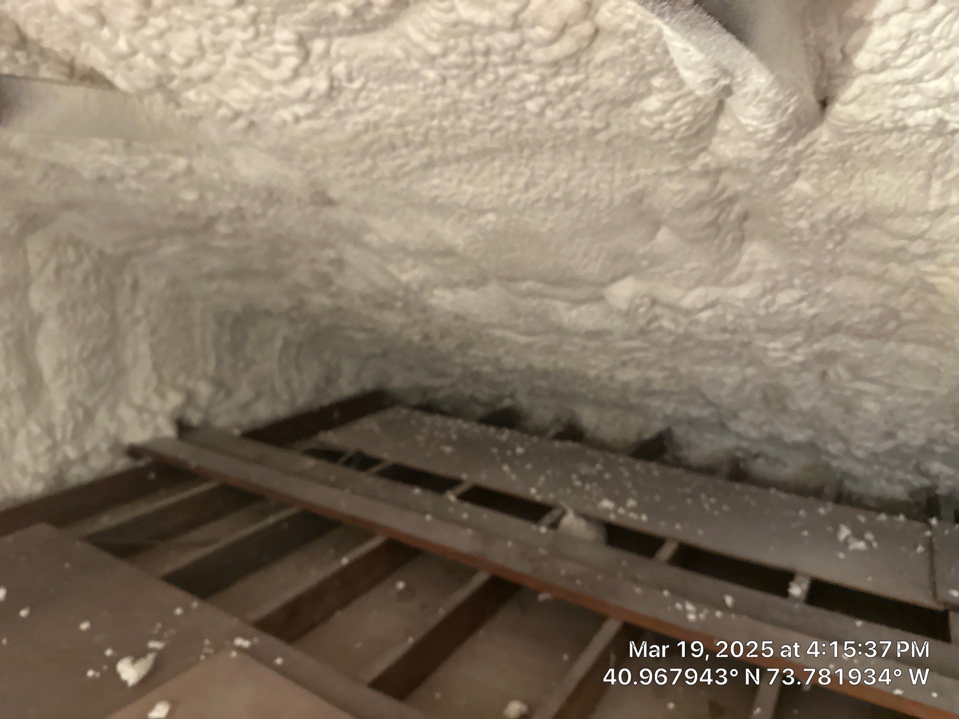 Attic Insulation using open cell spray foam by NYS Foam & Energy
