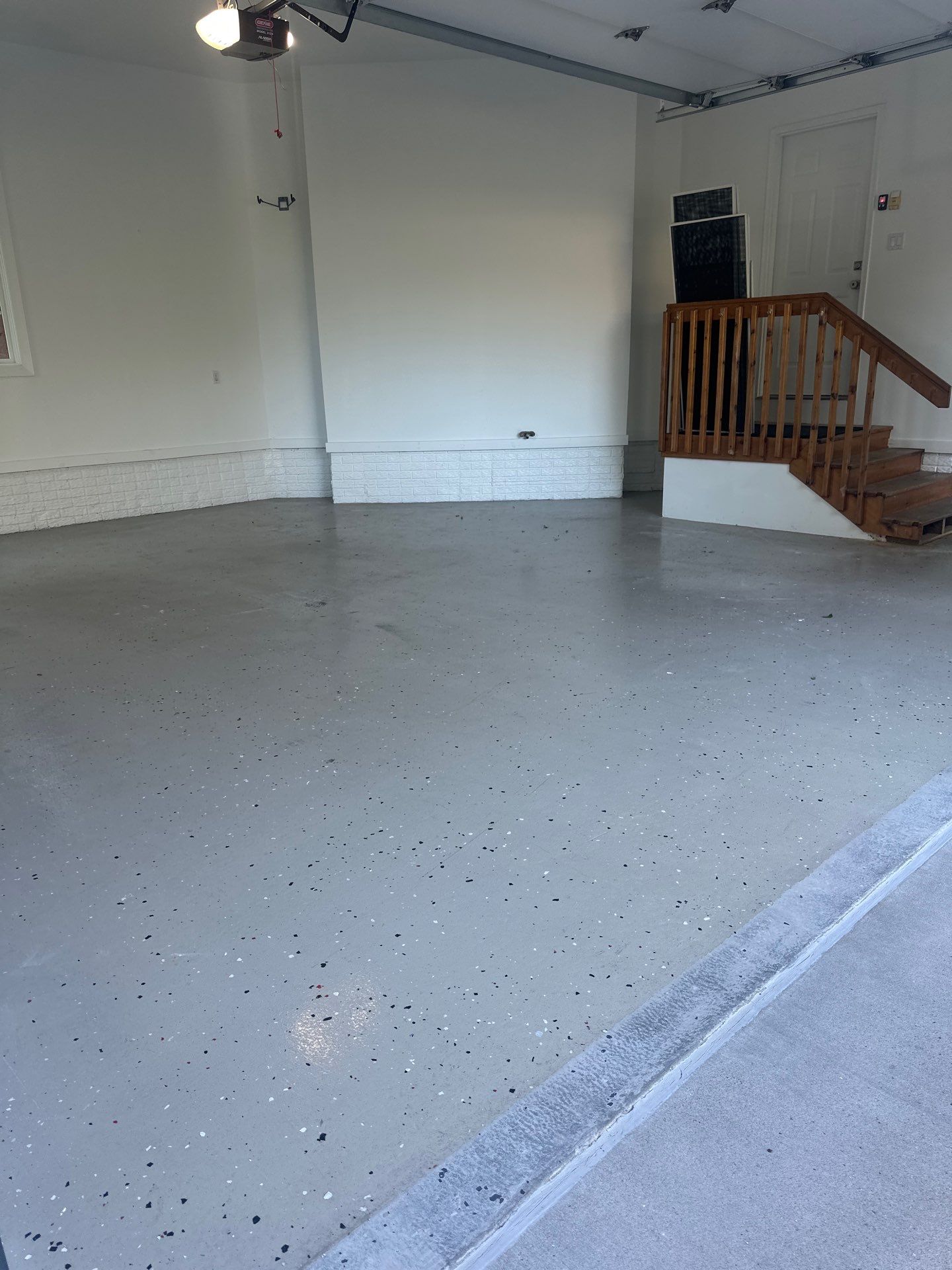 FLEXING 💪 on the Old Epoxy Coating with a Polyaspartic Coating Built to Last 💪  by Revival Concrete Coatings