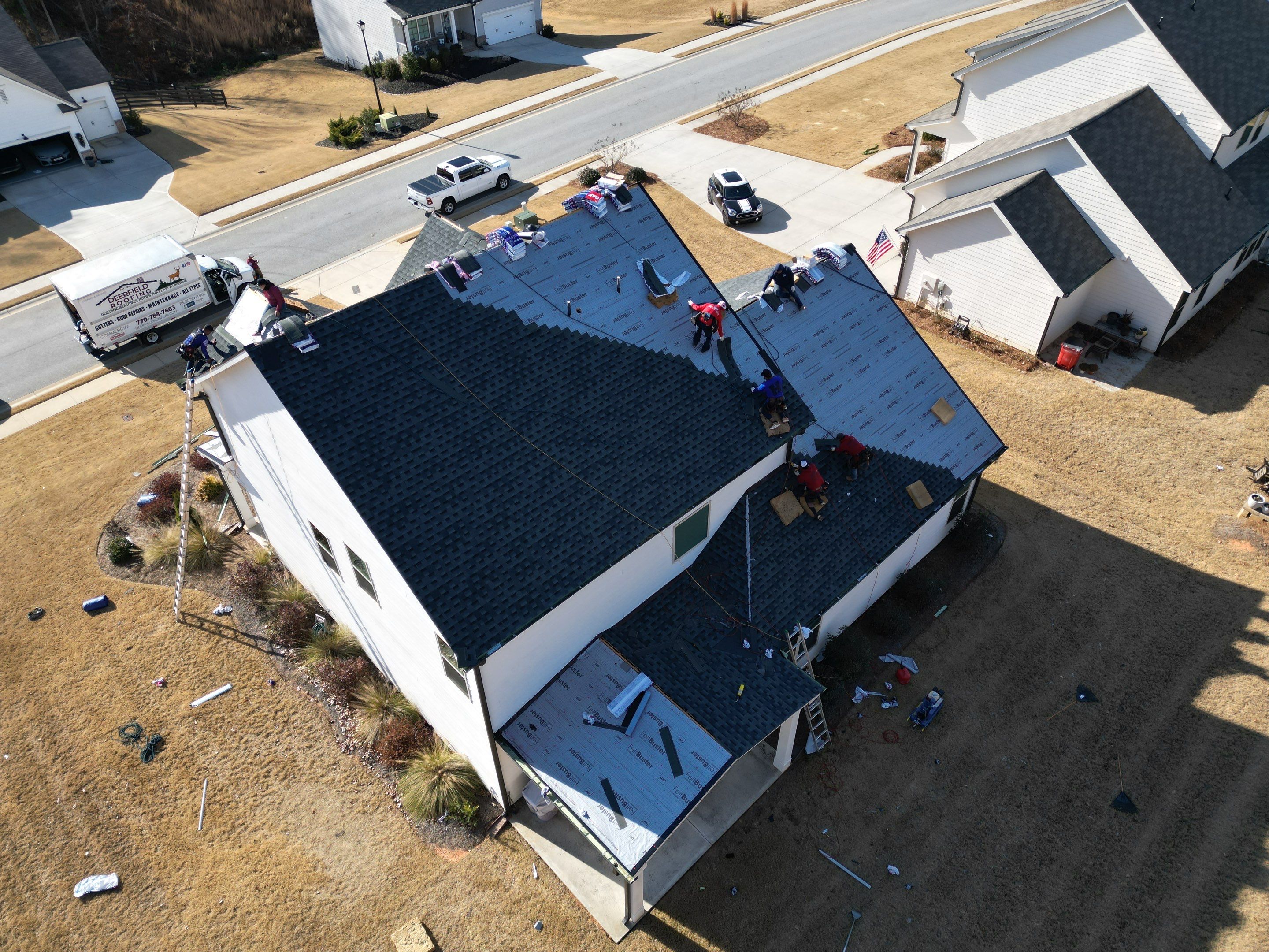 Wind damamge by Deerfield Roofing LLC