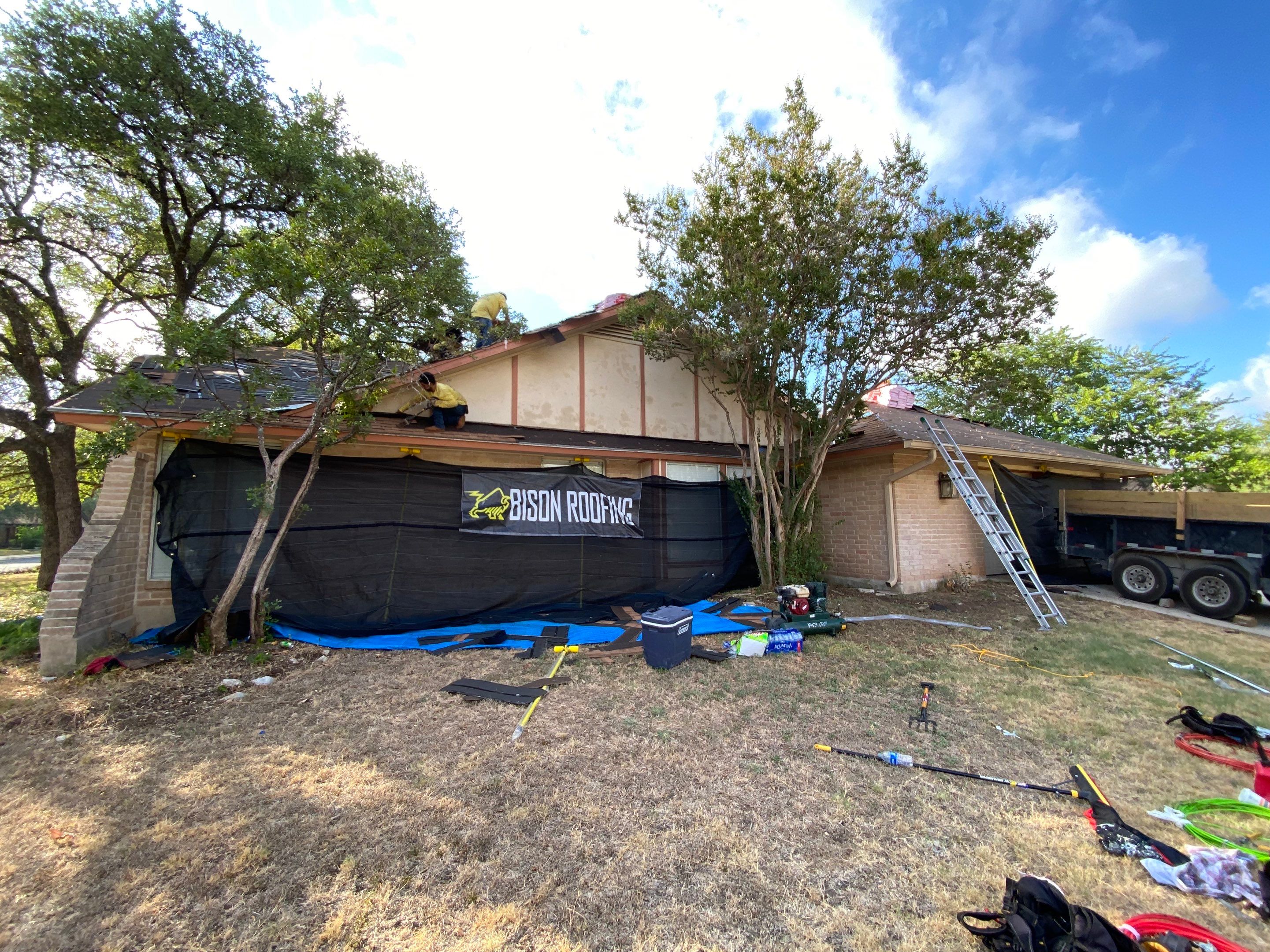 San Antonio Roof Project by Bison Roofing  
