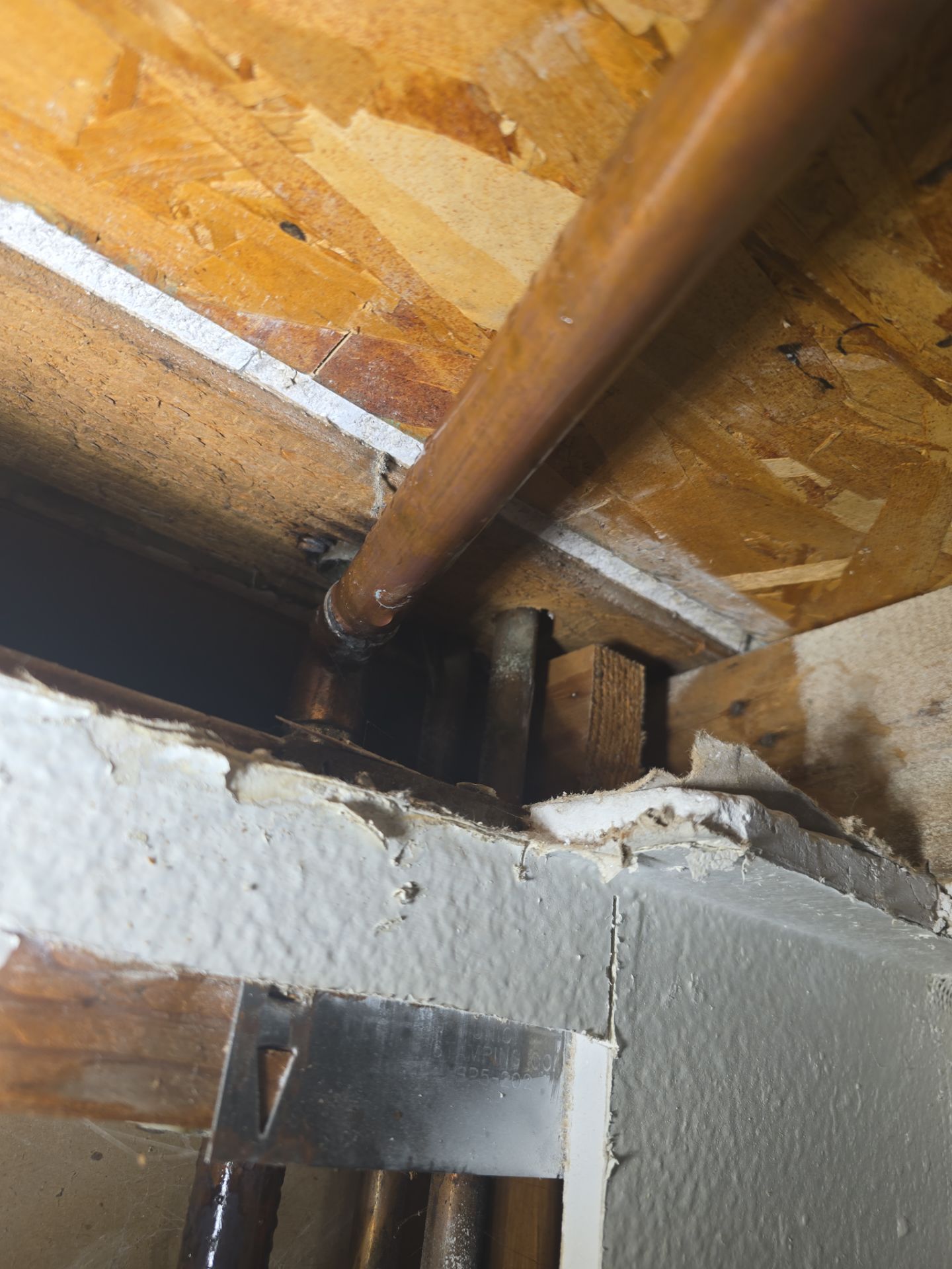 Installation of New Piping in Ceiling by Us Plumbing 