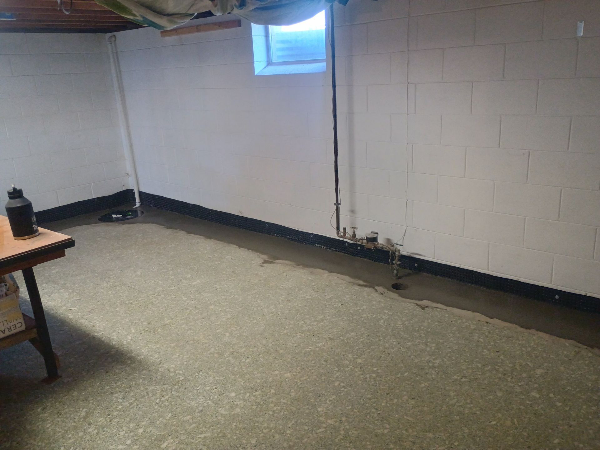 Drain Tile in Roseville for Carston by Waterproofing Northeast