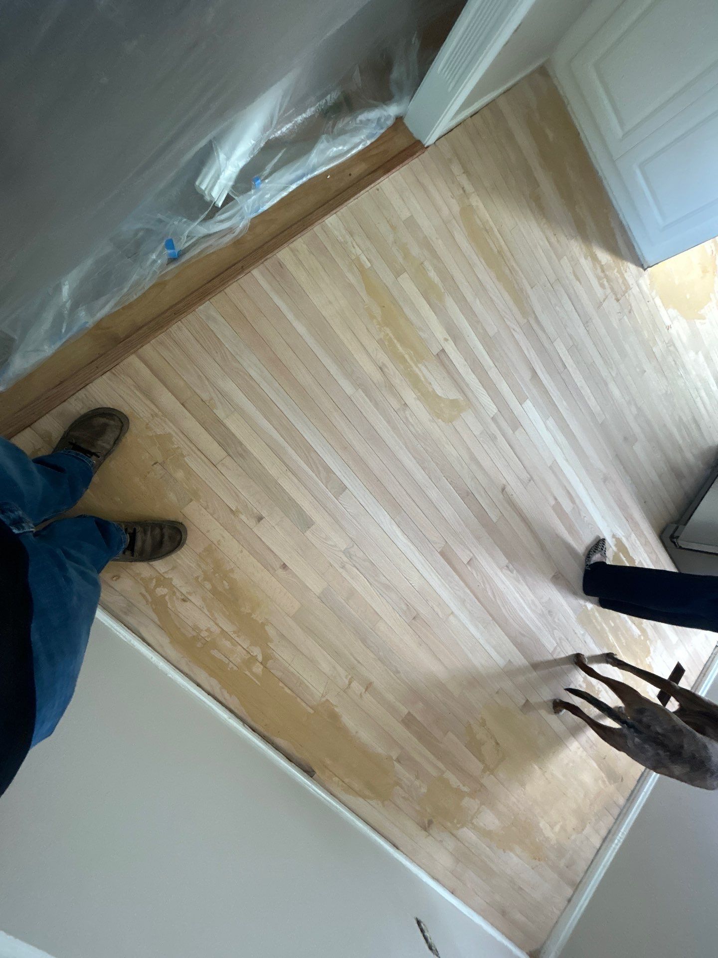 Hardwood Refinish Project in Crestwood by Footprints Floors Kentucky