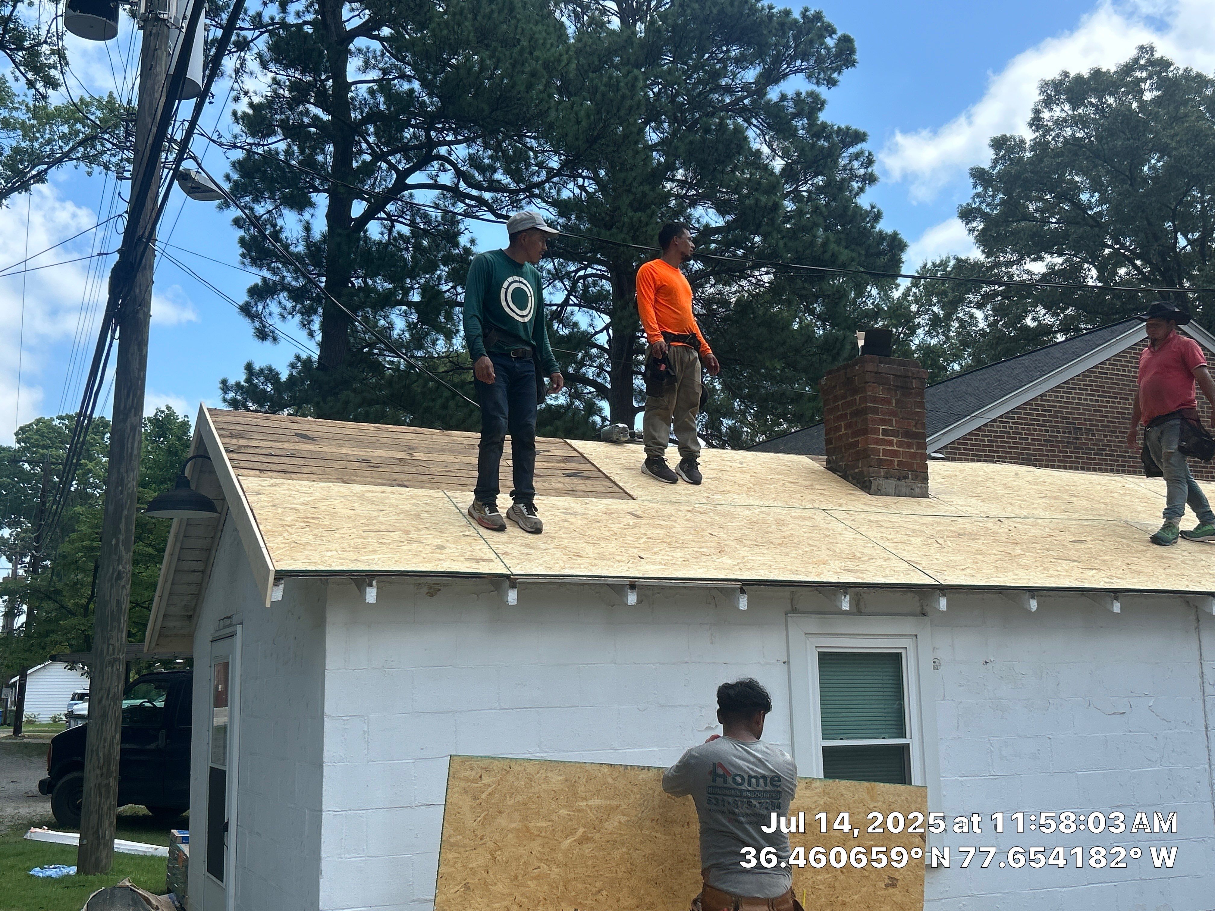 Project in Roanoke Rapids by Roofing Solutions