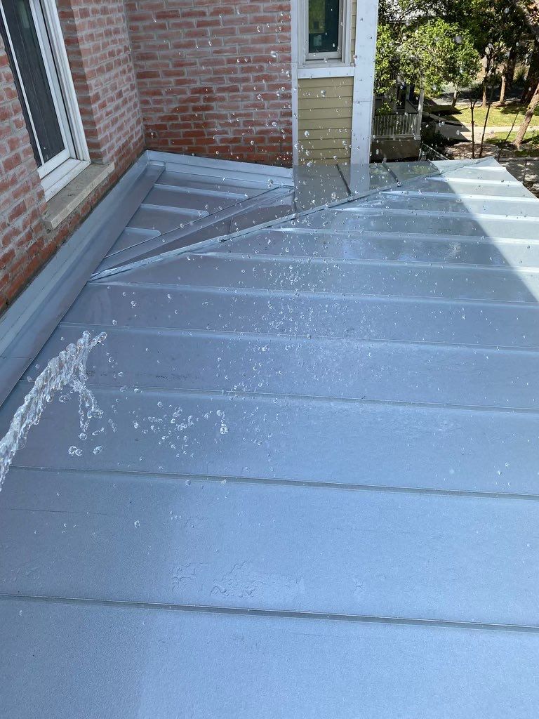 Residential Metal Roof Installation using McElroy Metal by Premier Roofing and Contracting