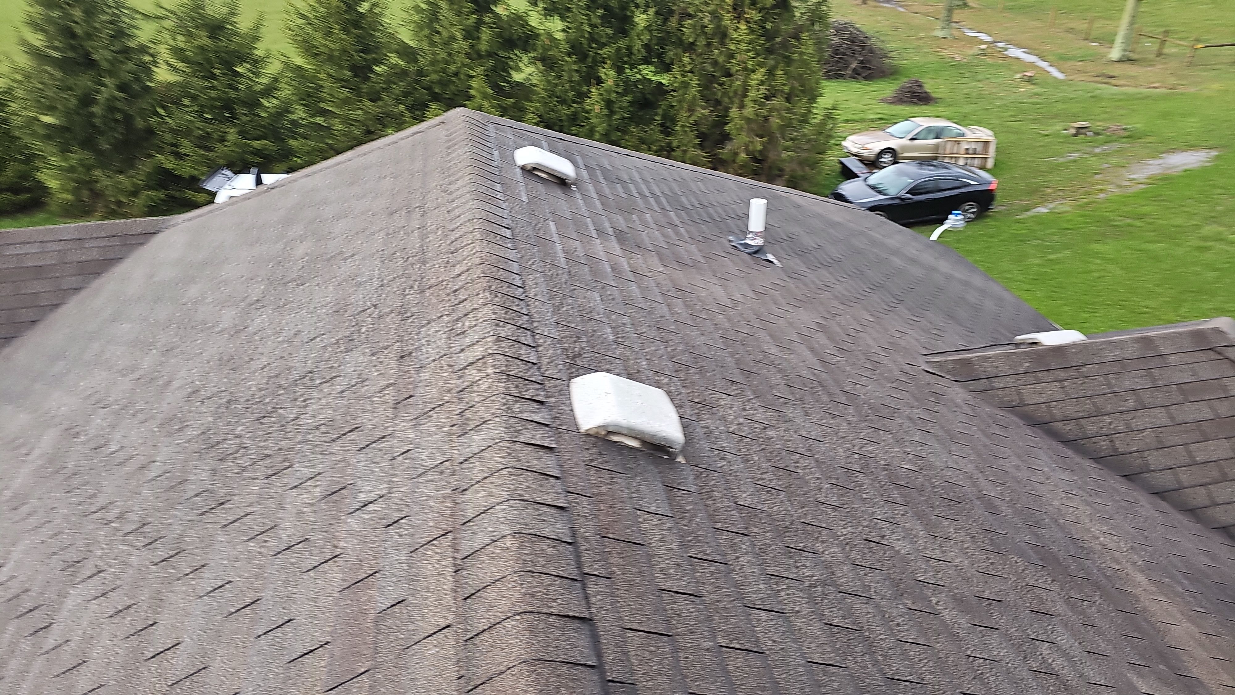 Atlas Pinnacle, Color, Weathered Wood, Drip Edge, Color, Royal Brown by Eagle Eye Roofing