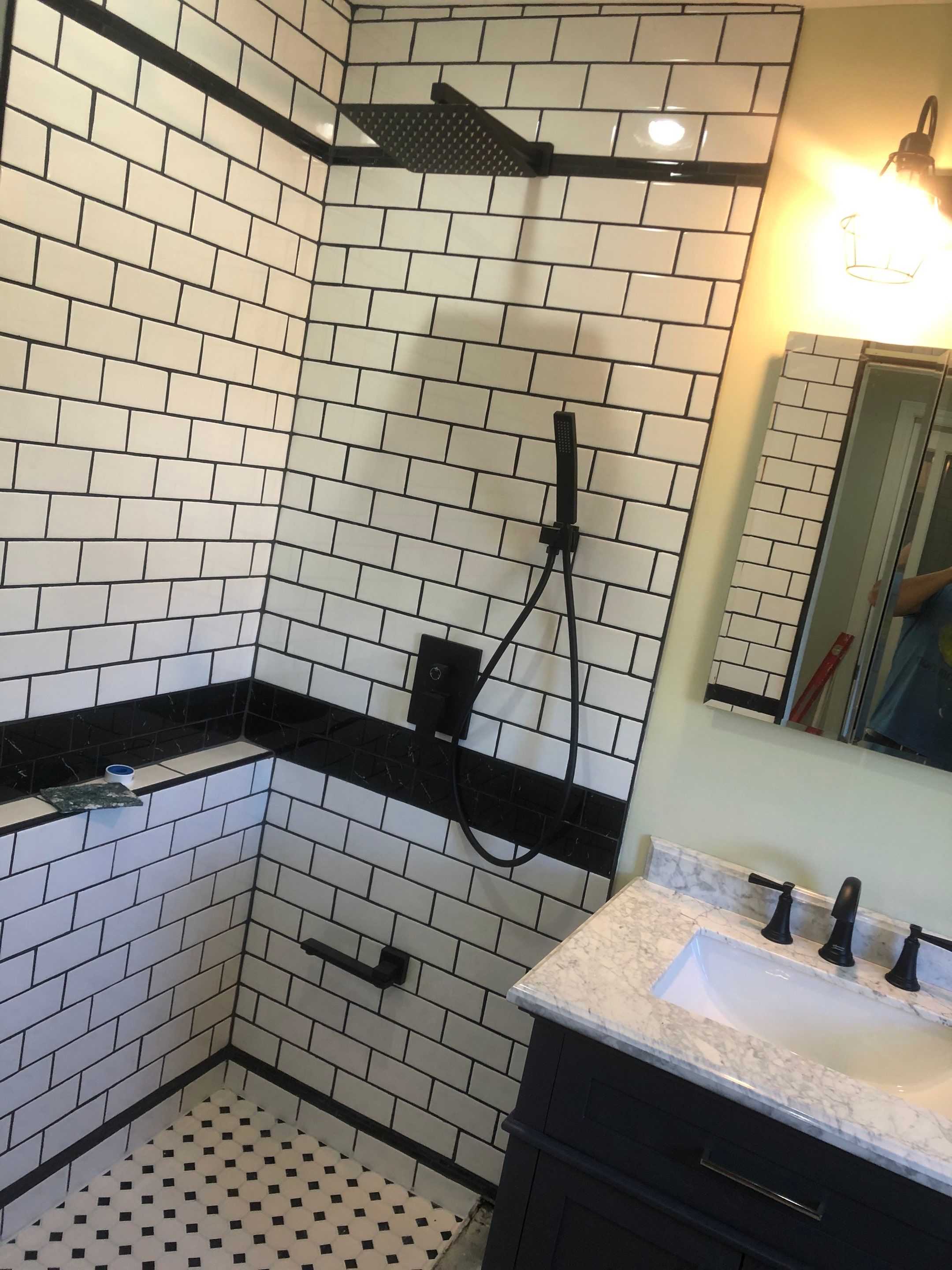 Bathroom Remodel using Tile by Home Concepts Construction