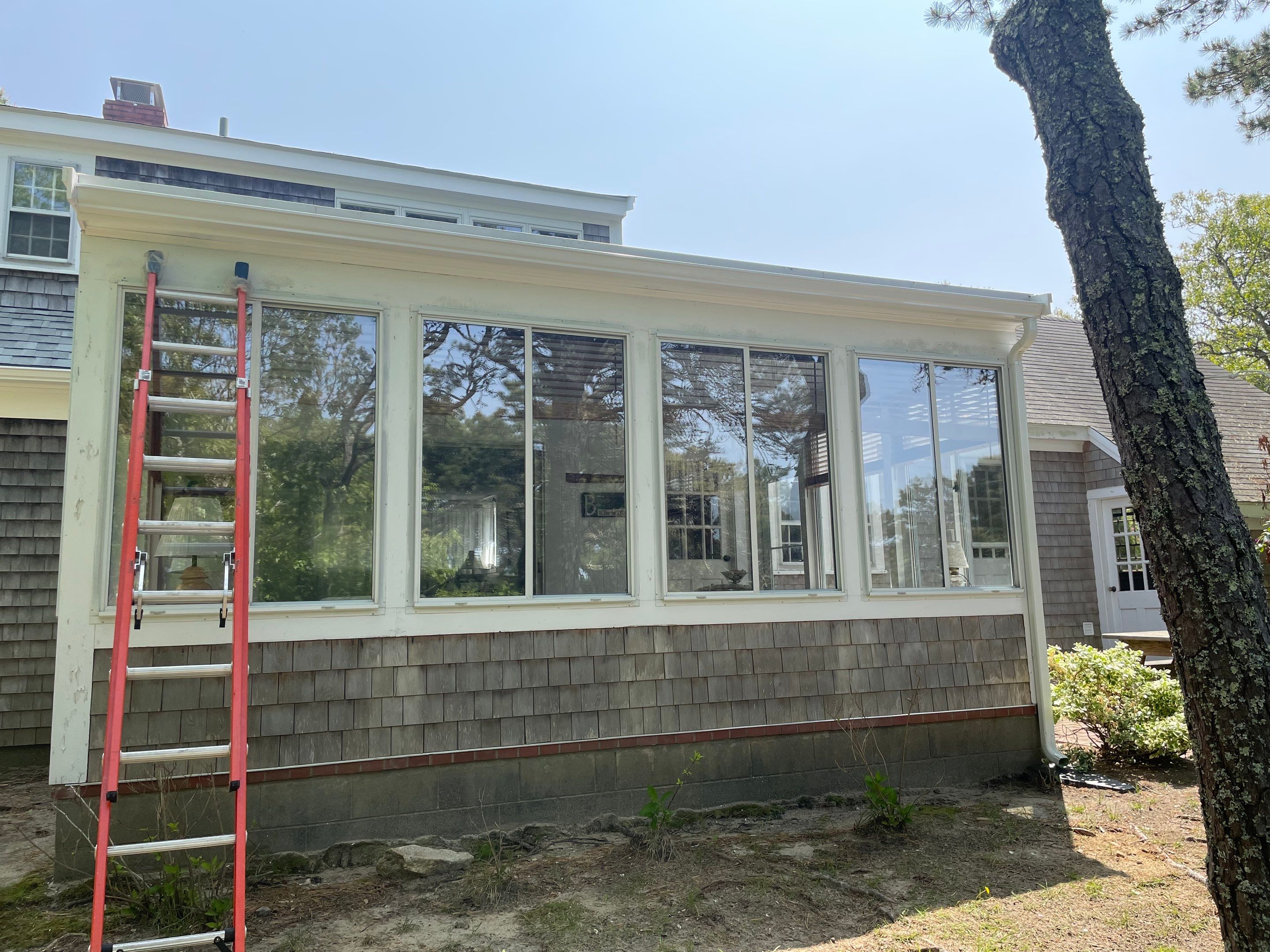 Gutter Installation using Double Pro Dual Screen Hanging System in Brewster, MA by Gutter Pro Enterprises