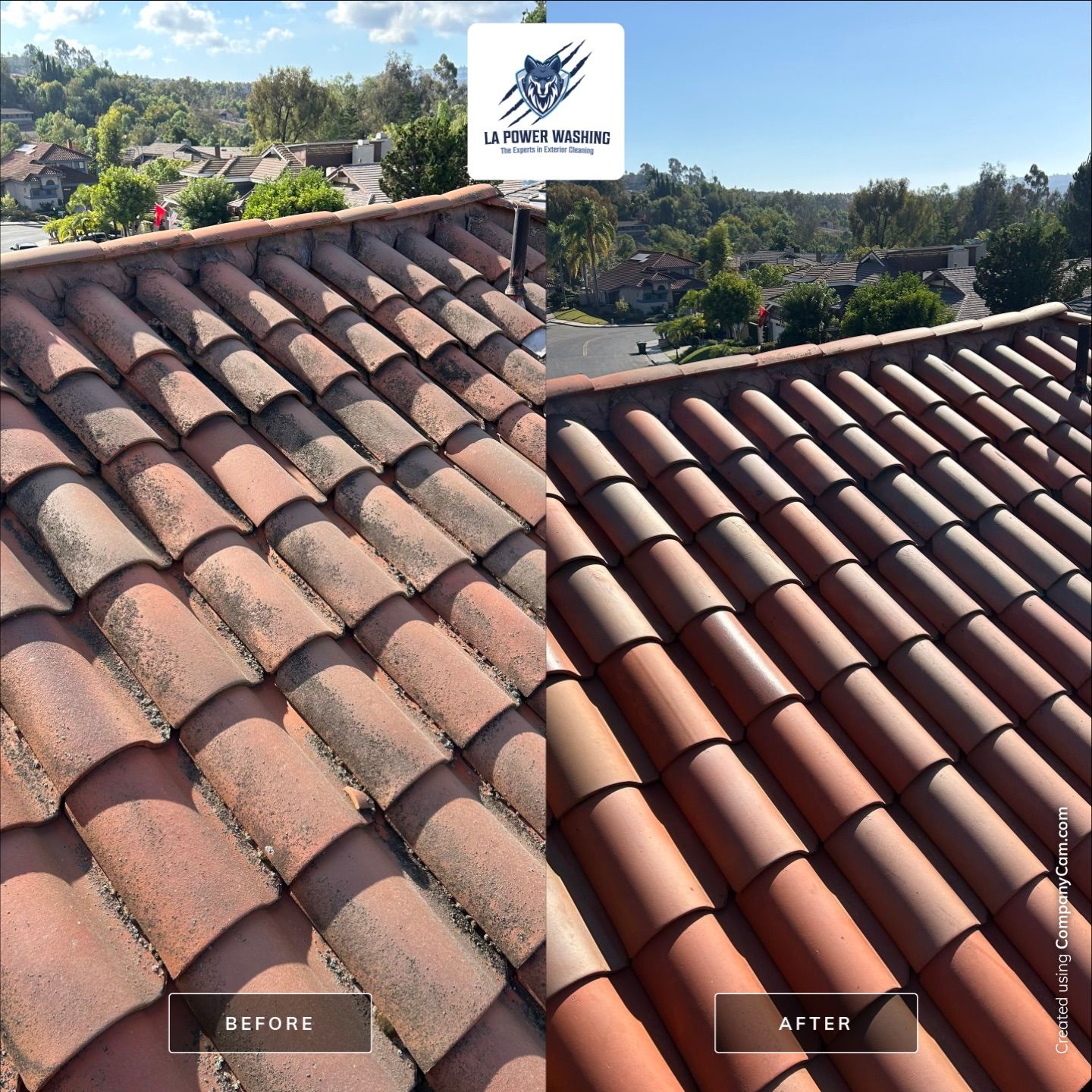 Roof Cleaning by La Power Washing Inc