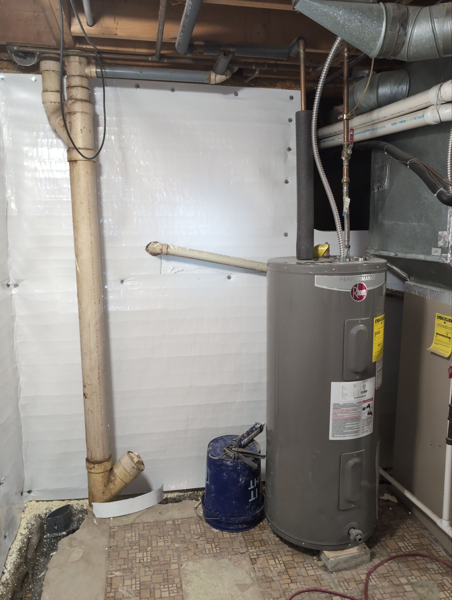 Interior Basement Waterproofing System and Egress Window Installation by Toledo Basement Repair 