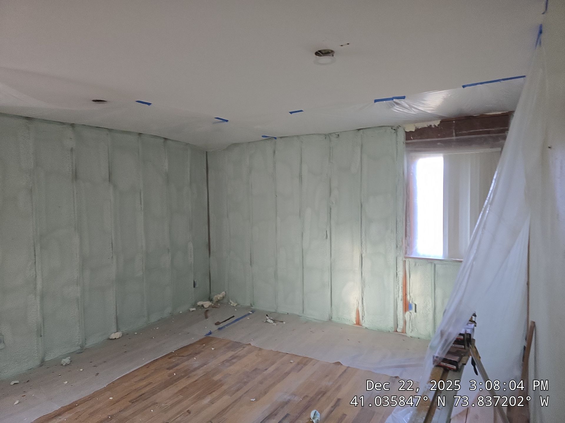 Exterior Walls Using Closed-Cell Spray Foam by NYS Foam & Energy