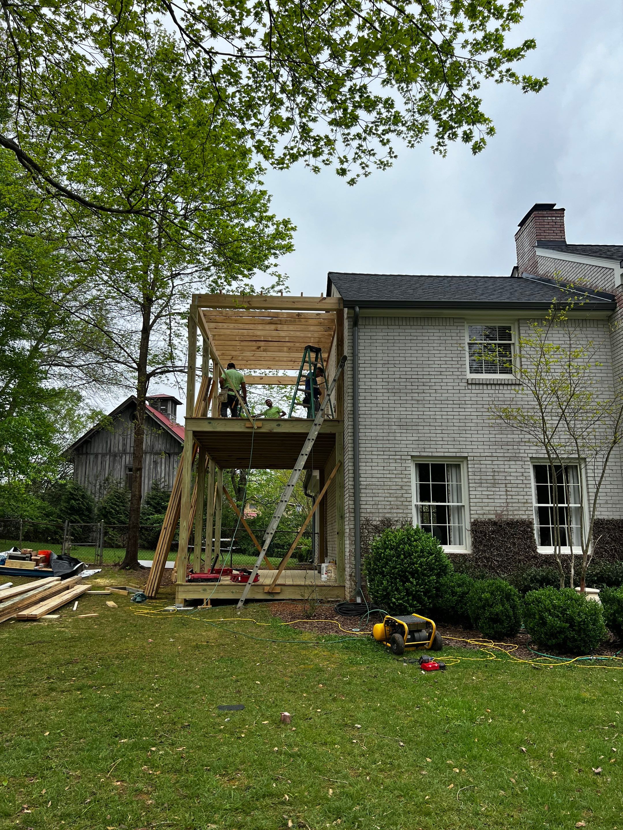 Custom Two-Story Deck and Screened Porch Addition in Marietta by Swift Home Renovations