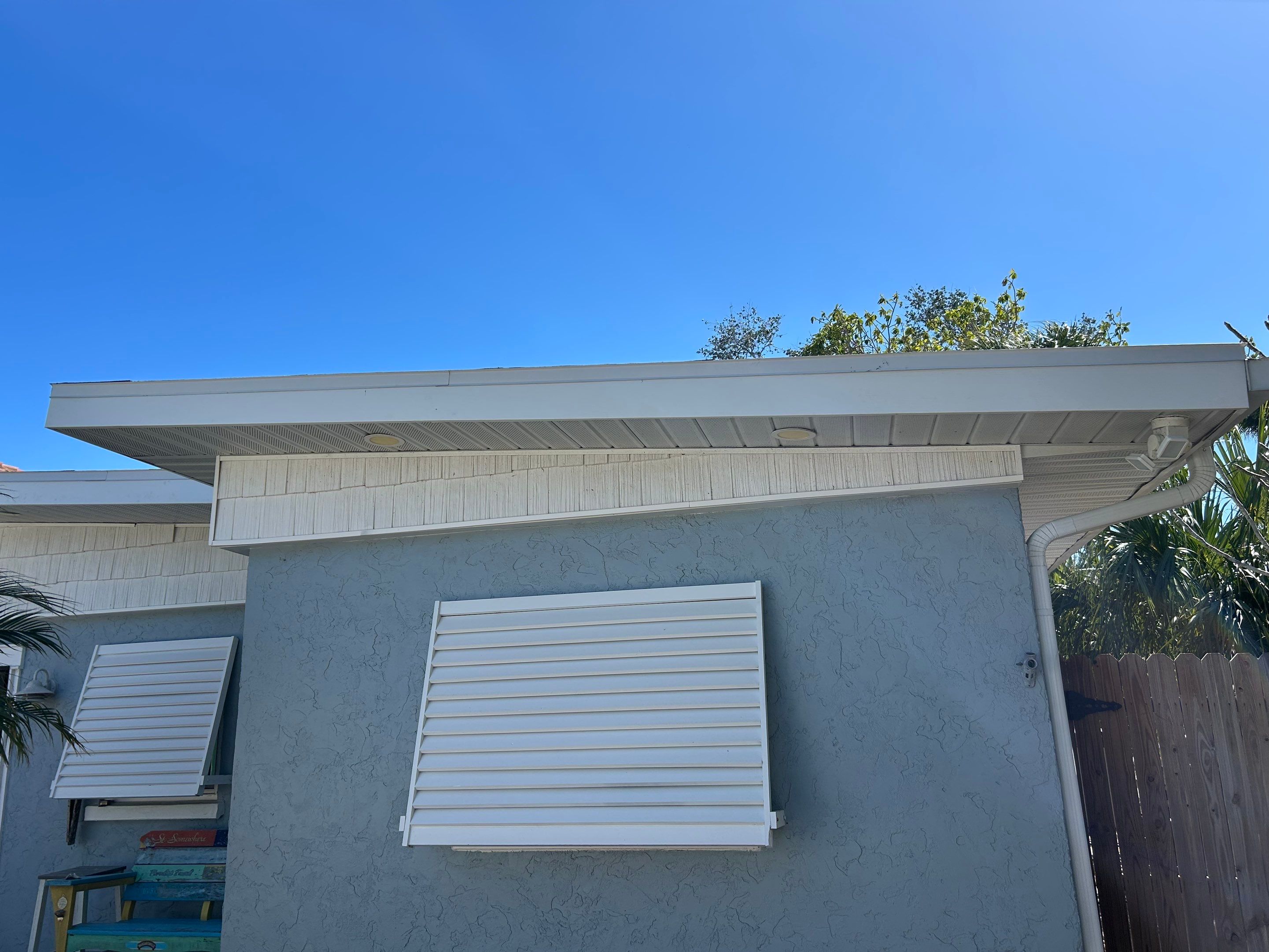 New Metal Soffit and Fascia in Siesta Key FL by Gutter Professors