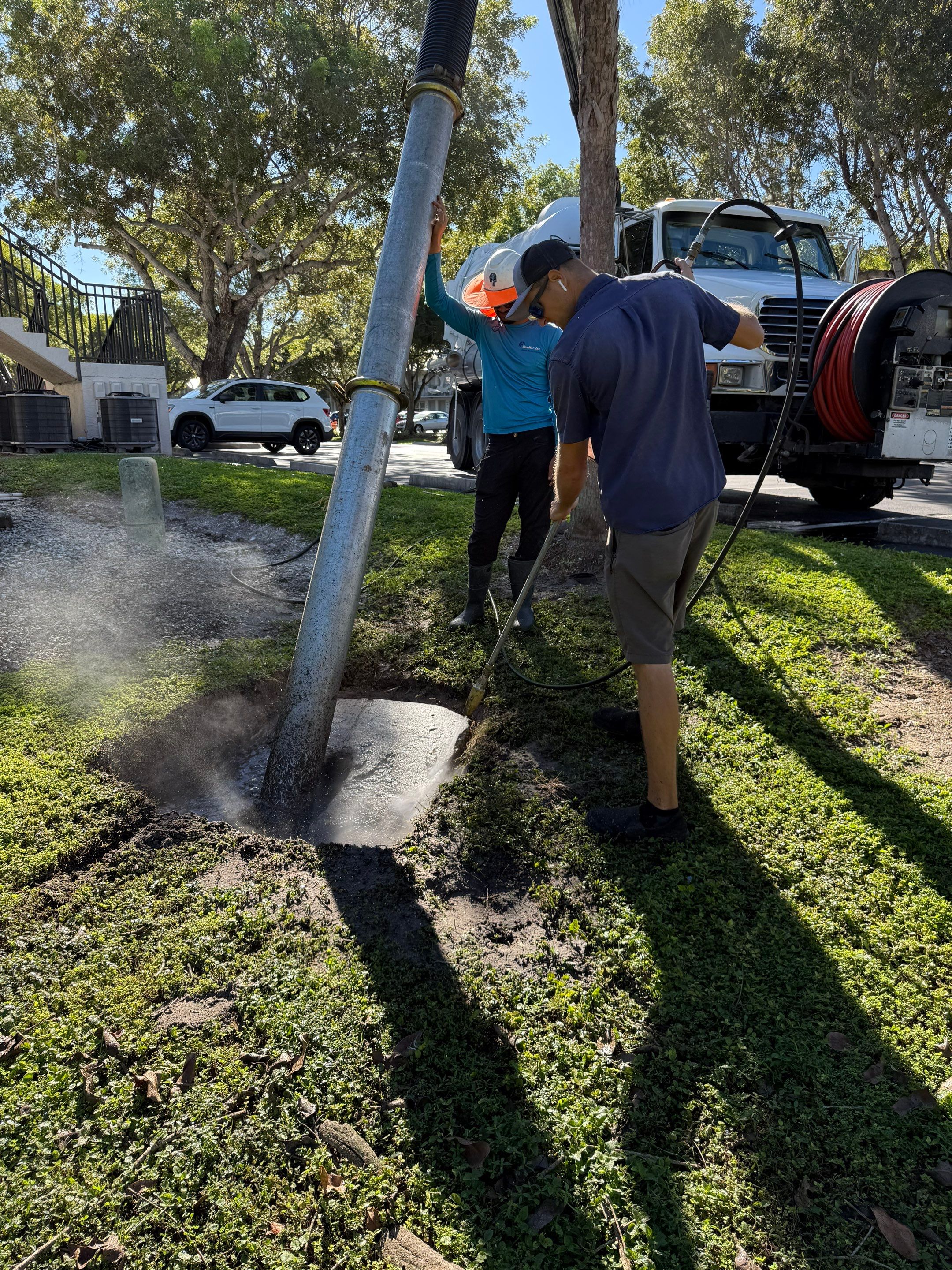 Naples Apartment Complex Culvert Cleaning by APS Power & Water
