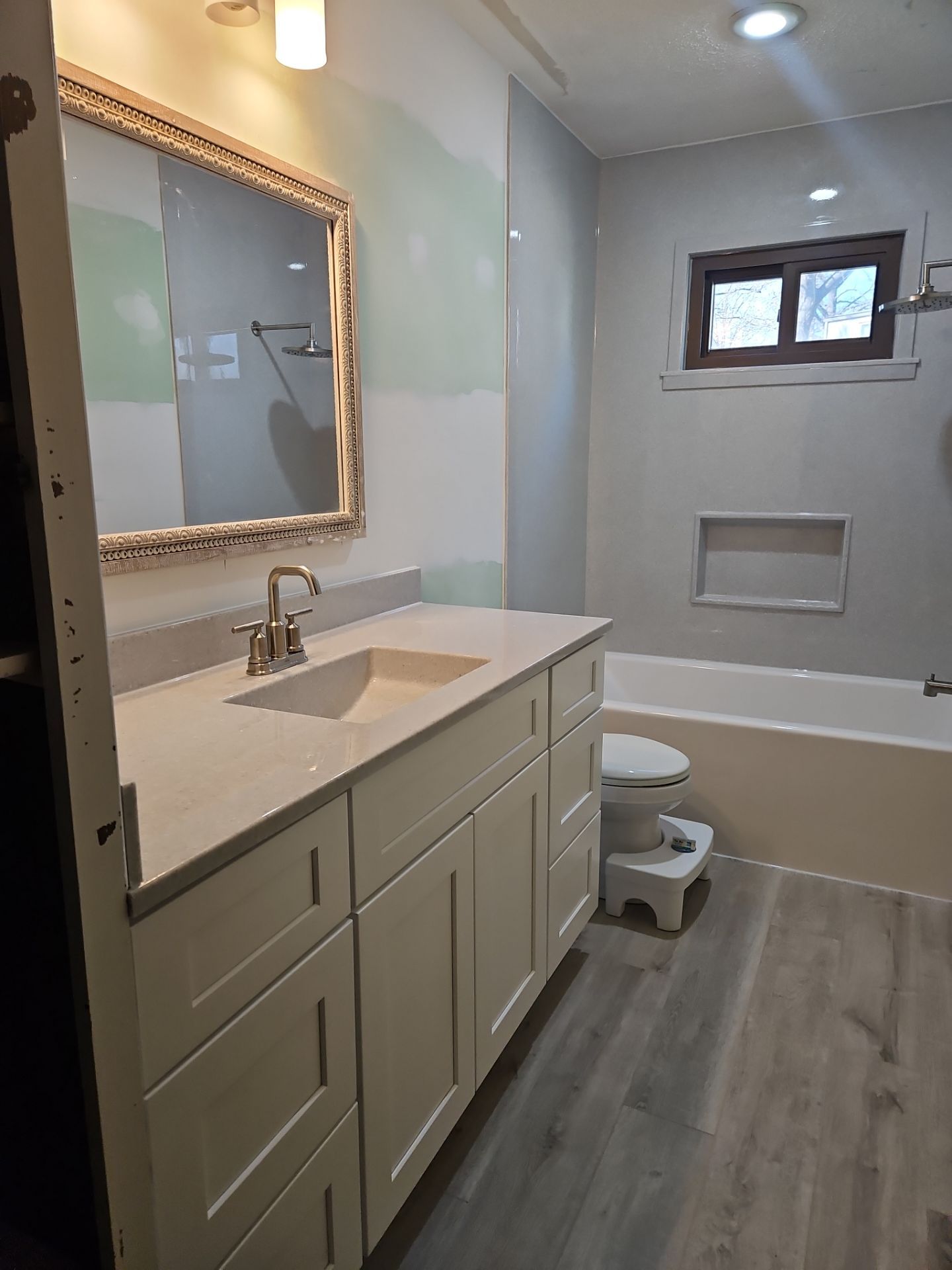 Bathroom Remodel using Onyx by The Shower Company
