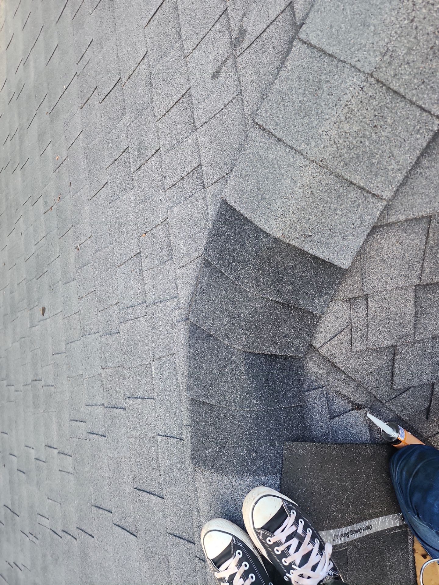 Hail Damage using Owen's Corning Duration (Lifetime) Shingles by Roof Repair Company