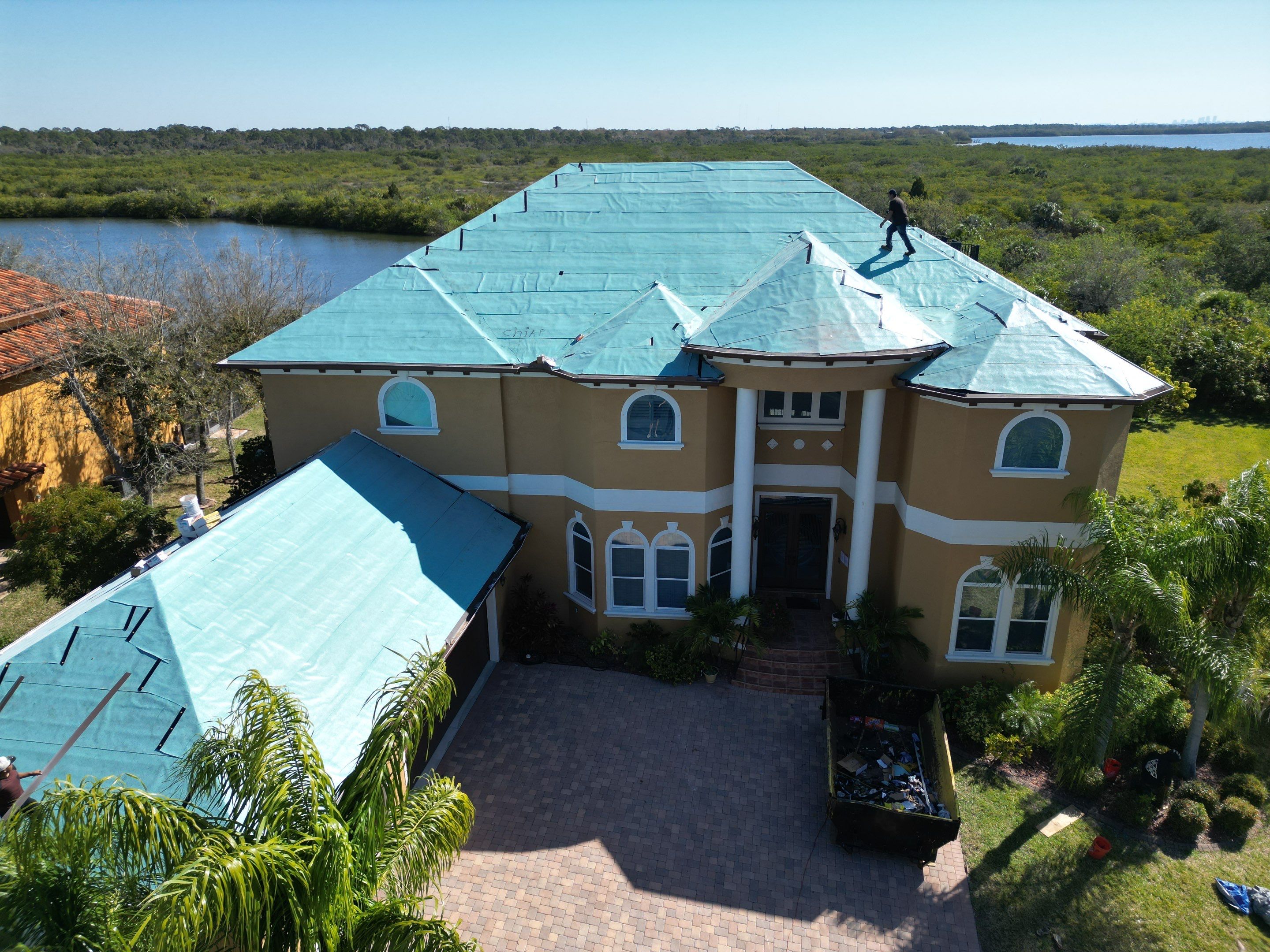 Dark Bronze Standing Seam by Reimagine Roofing
