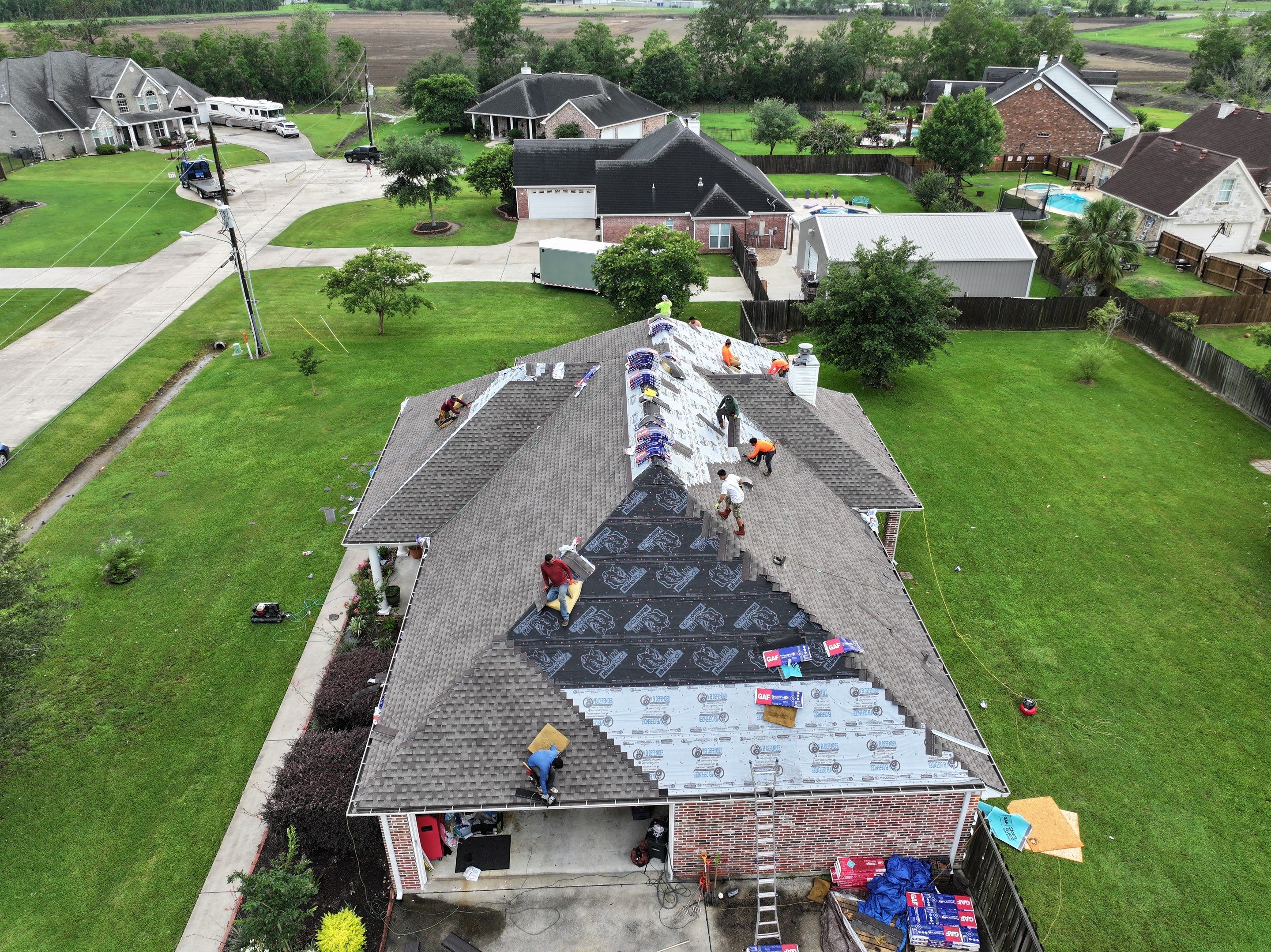 Residential Roof Replacement using GAF HDZ - Weathered Wood by Elite Roofing LLC