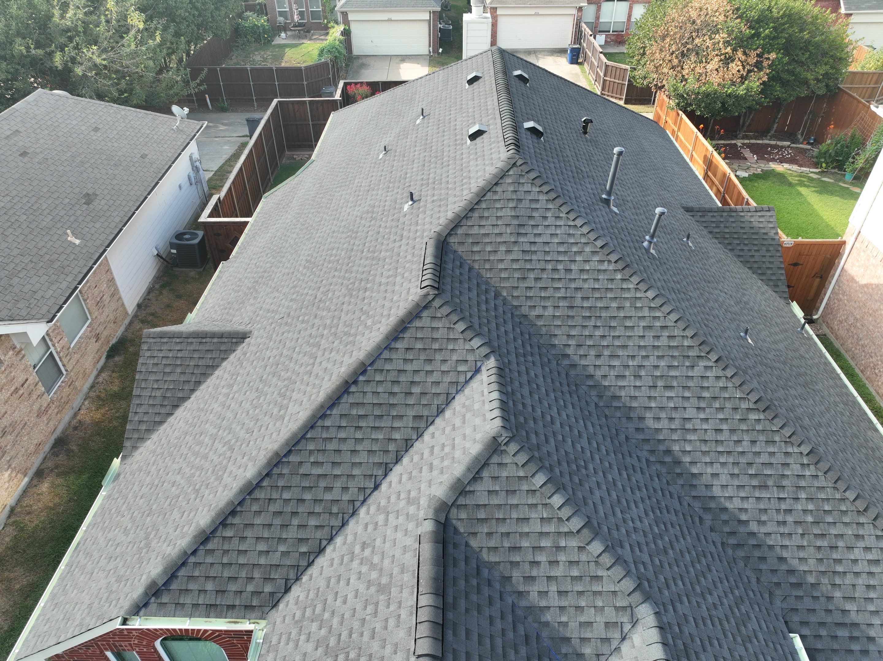 Residential Roofing Installation using GAF Timberline HDZ Charcoal by OneSource Roofing and Restoration