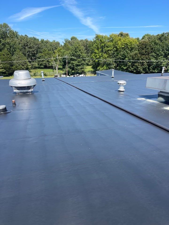 Commercial Roofing Installation using Coatings by Kentucky Commercial Roofing