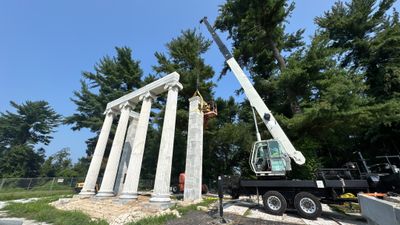 Historic Colonnade Restoration and Masonry Repair in Princeton