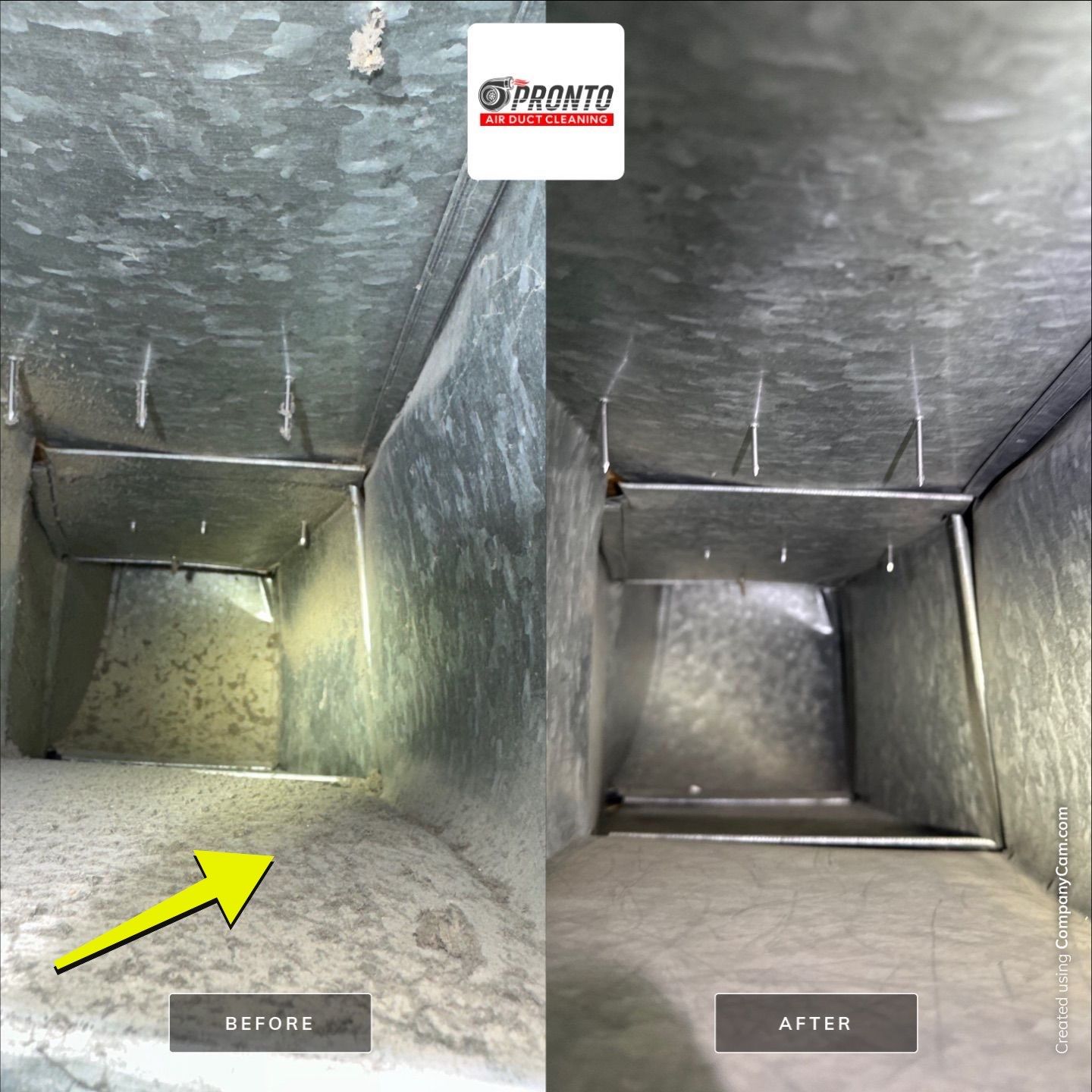 Air duct cleaning & Antimicrobial Treatment by Pronto Air Duct Cleaning