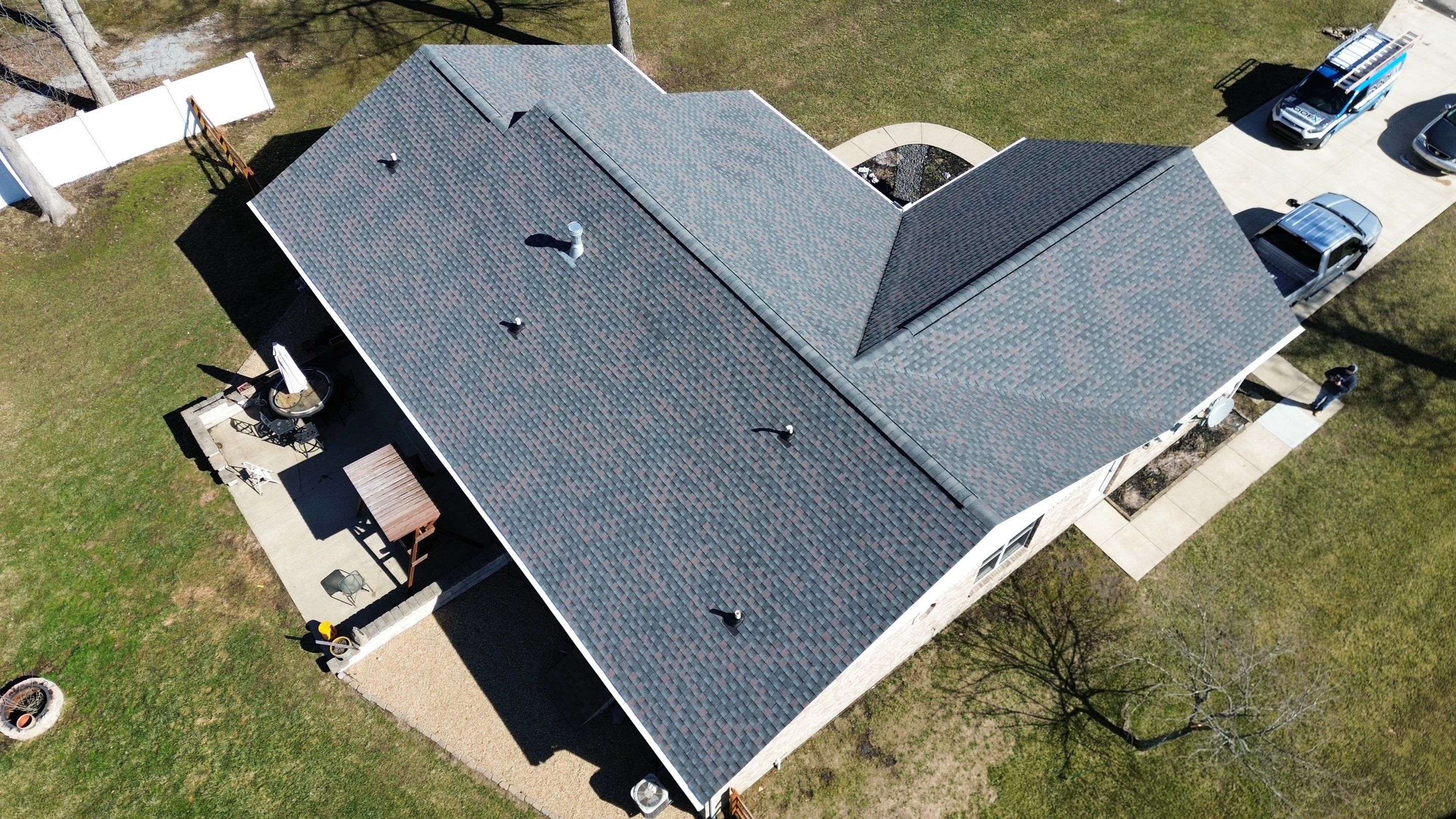 Residential Roofing Installation using Timberline HDZ Shingles - Williamsburg Slate by RoofX 