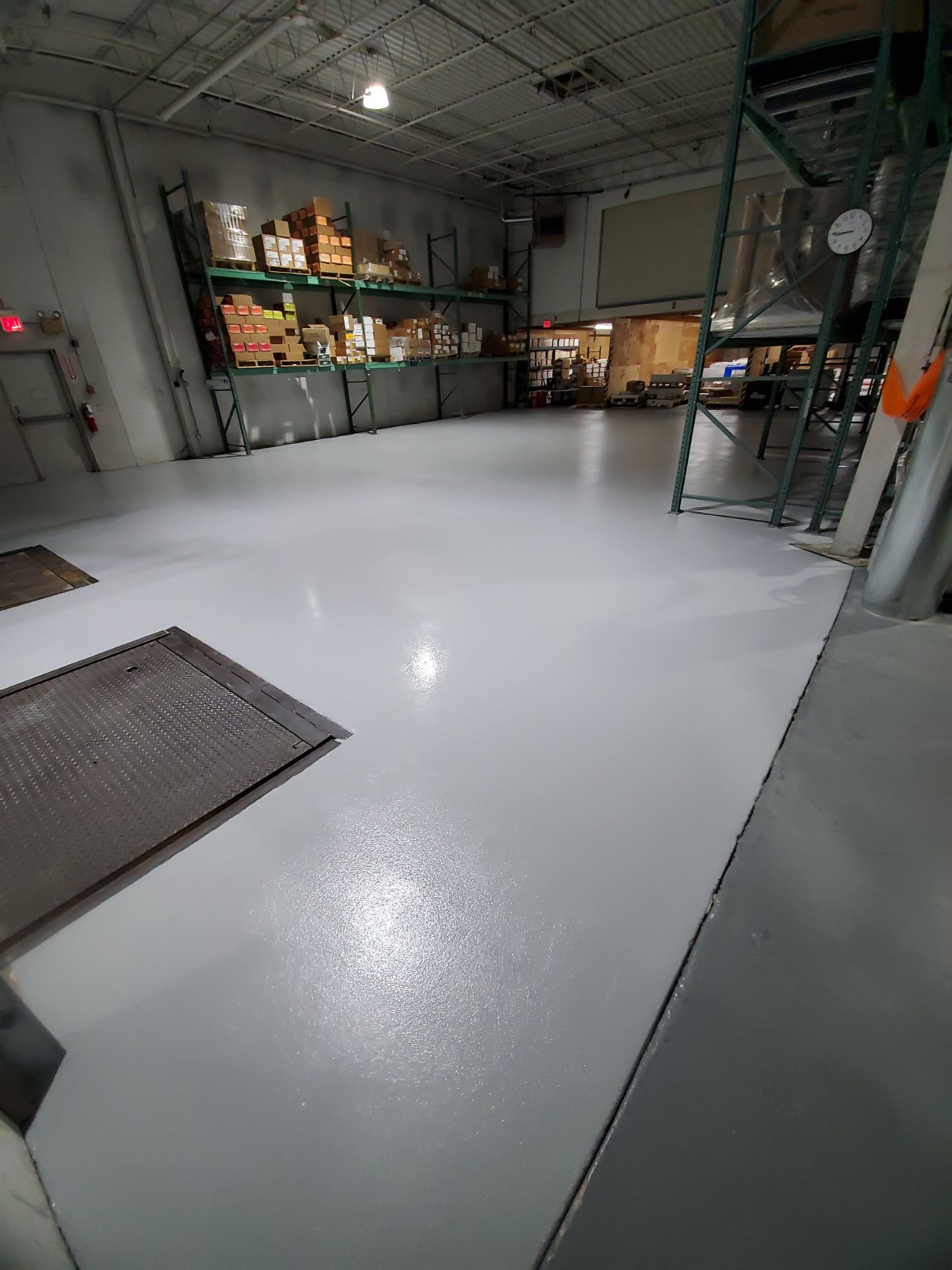 Neat Commercial Concrete Coating by Level 10 Coatings