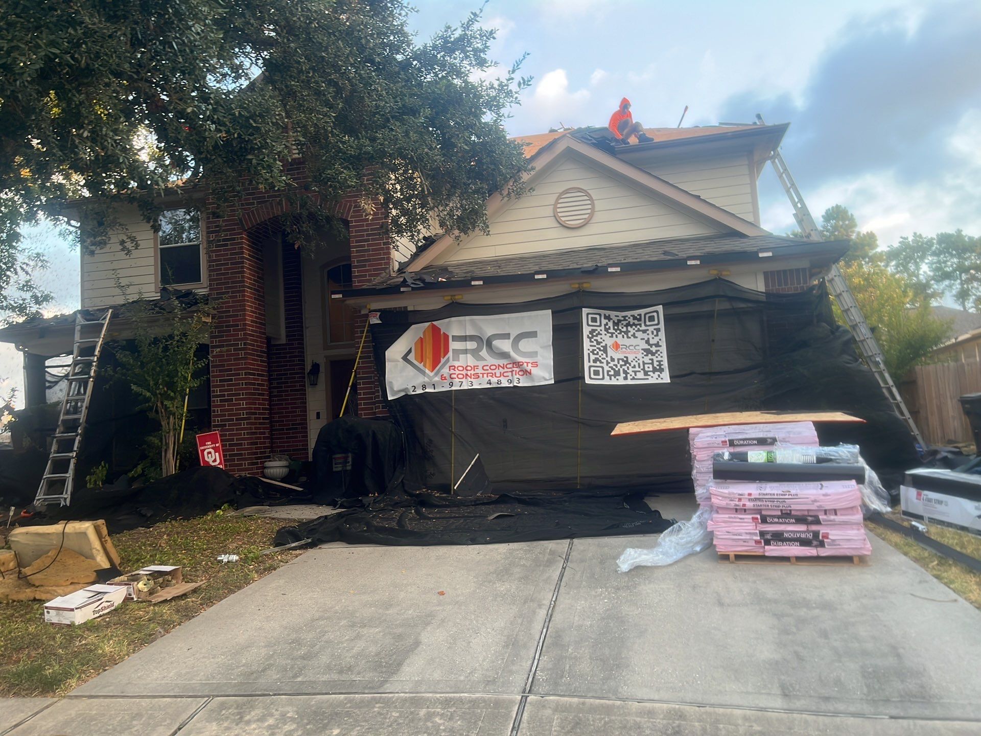Residential Roofing Installation using Owen's Corning by Roof Concepts Construction