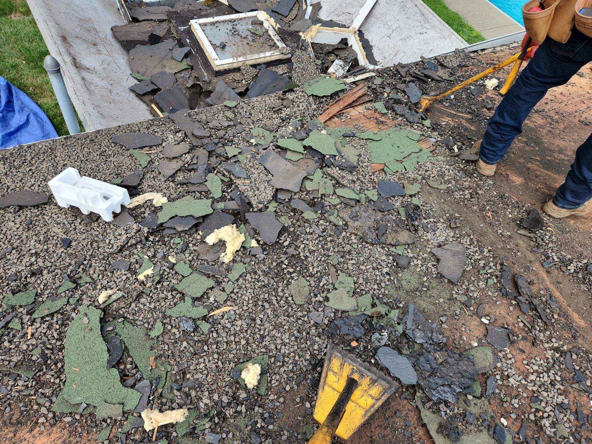 Residential Roofing Installation using Owens Corning TruDefinition Duration AR - Estate Gray by A Plus Exterior