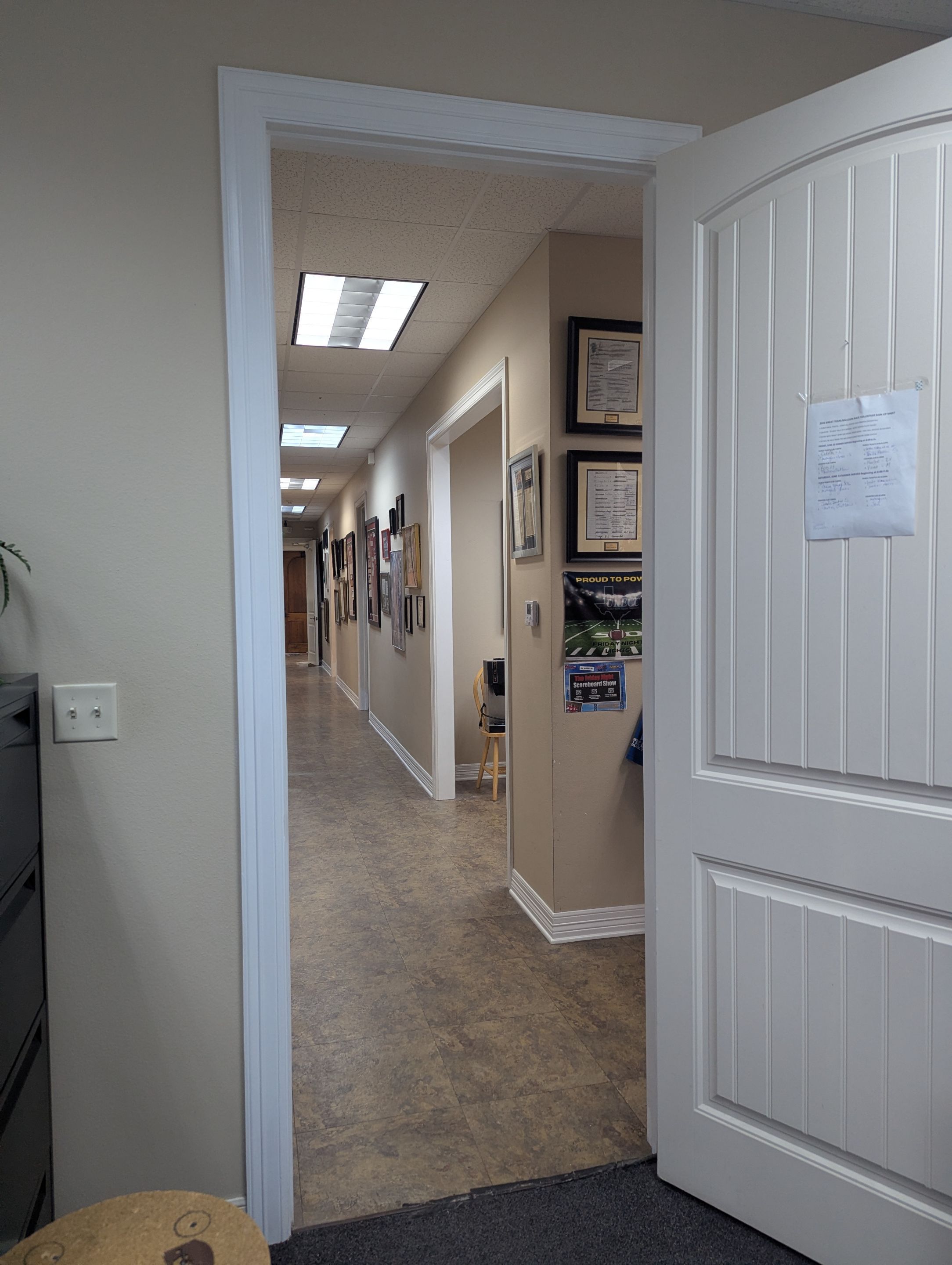 Commercial Interior Painting at KYKX 105.7 in Longview, TX by Quality Coats Painting