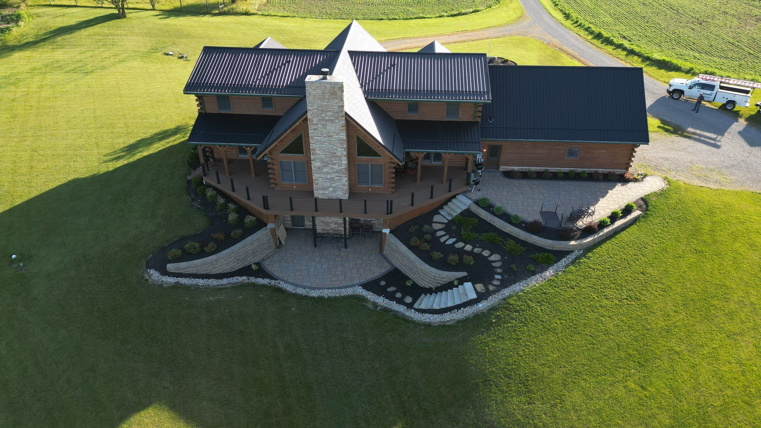 Residential Roofing Installation using Performance Panel Metal - Frost Black by RoofX 