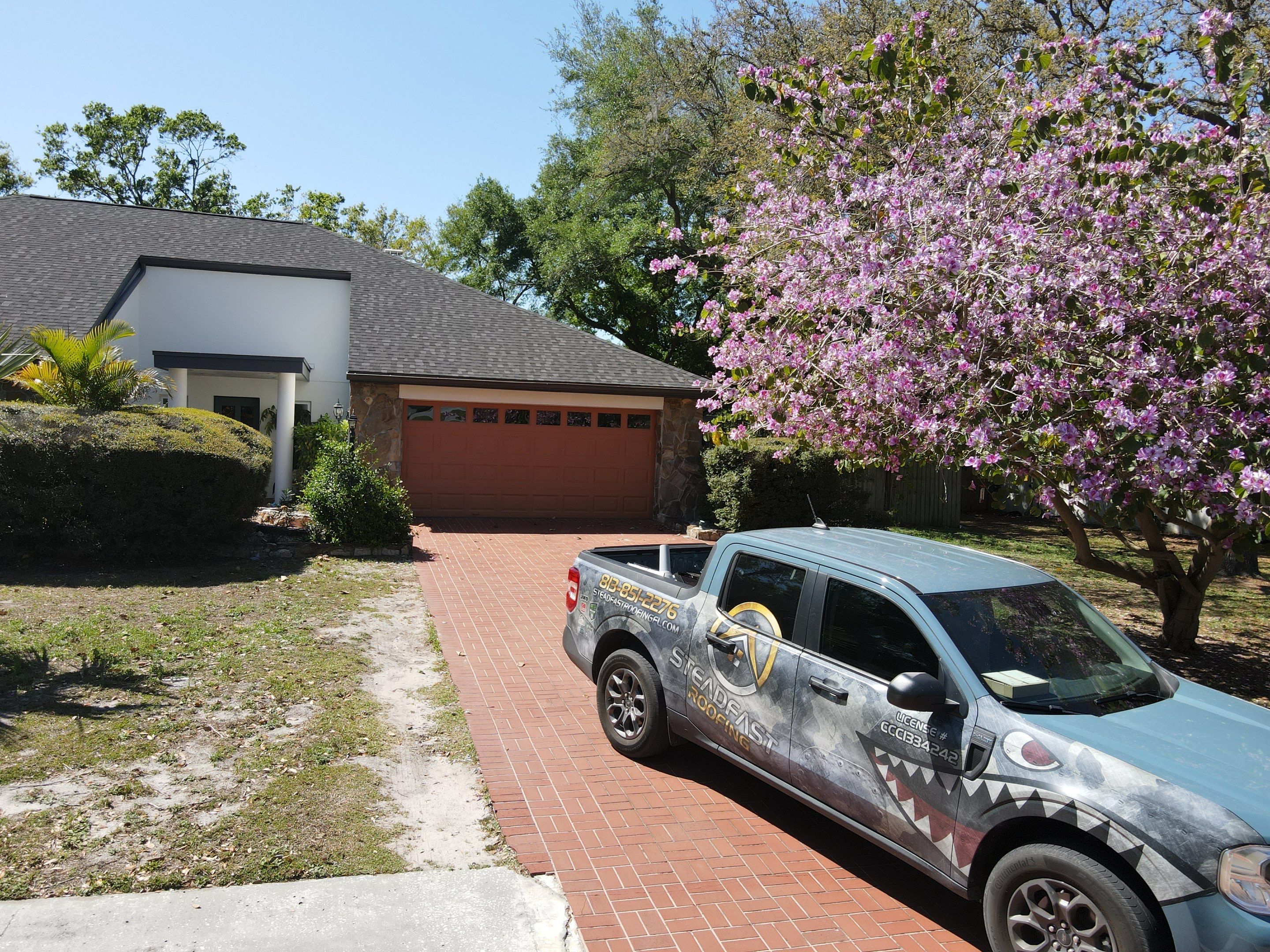 Roof replacement in Brandon, FL. by Steadfast Roofing