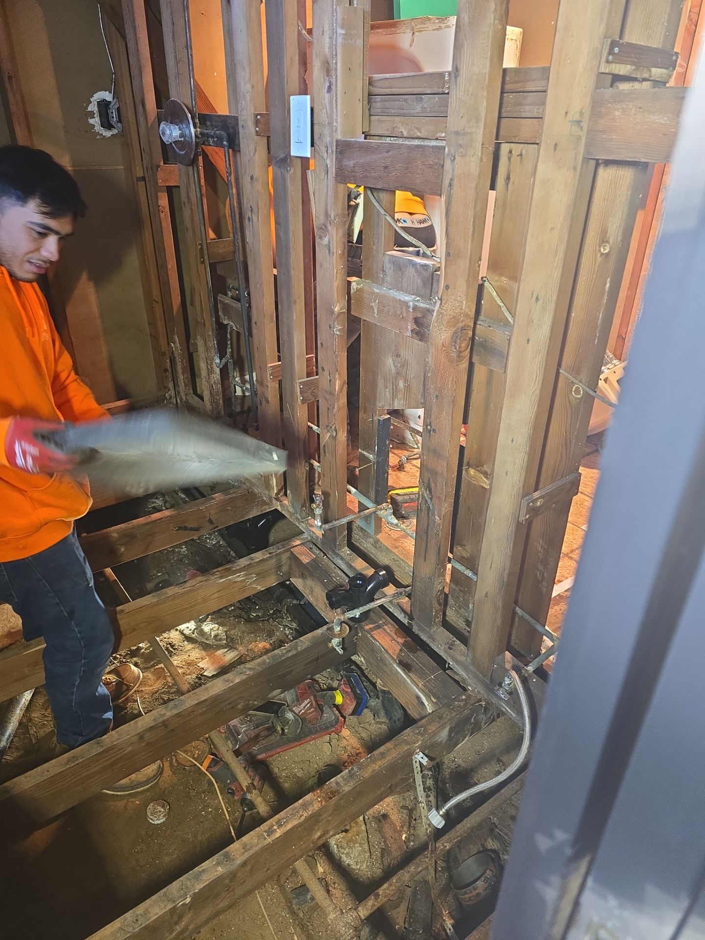 Installing New Piping and Checking Underneath Home by Us Plumbing