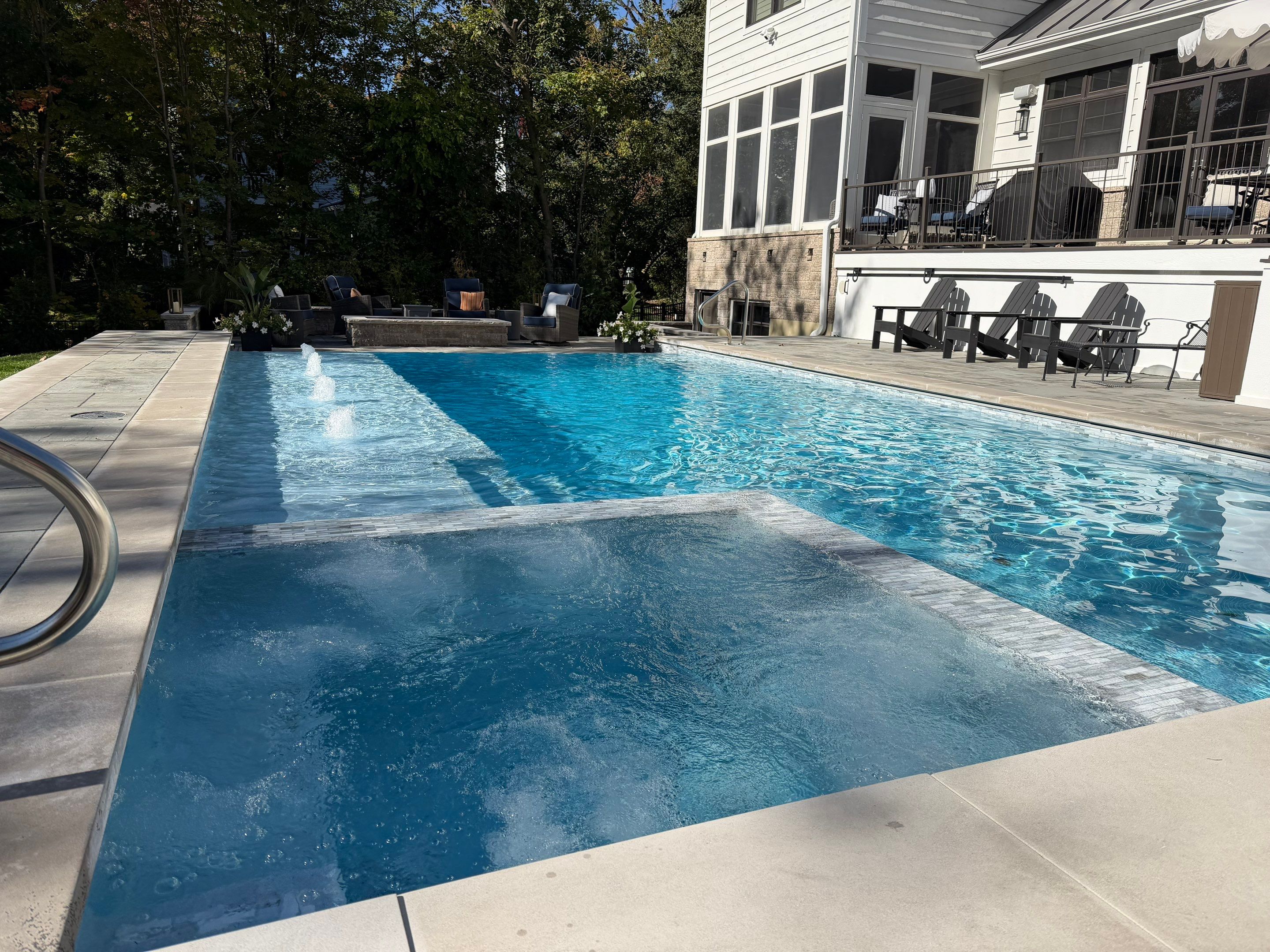 Catalina Blue Winter Swim Spillover by North Shore Pool & Spa
