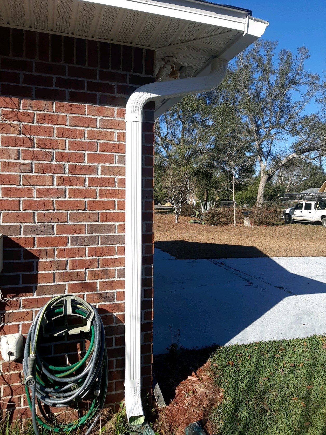 Gutter Installation using K-Style Seamless Gutters in Milton FL by Gutter Professors