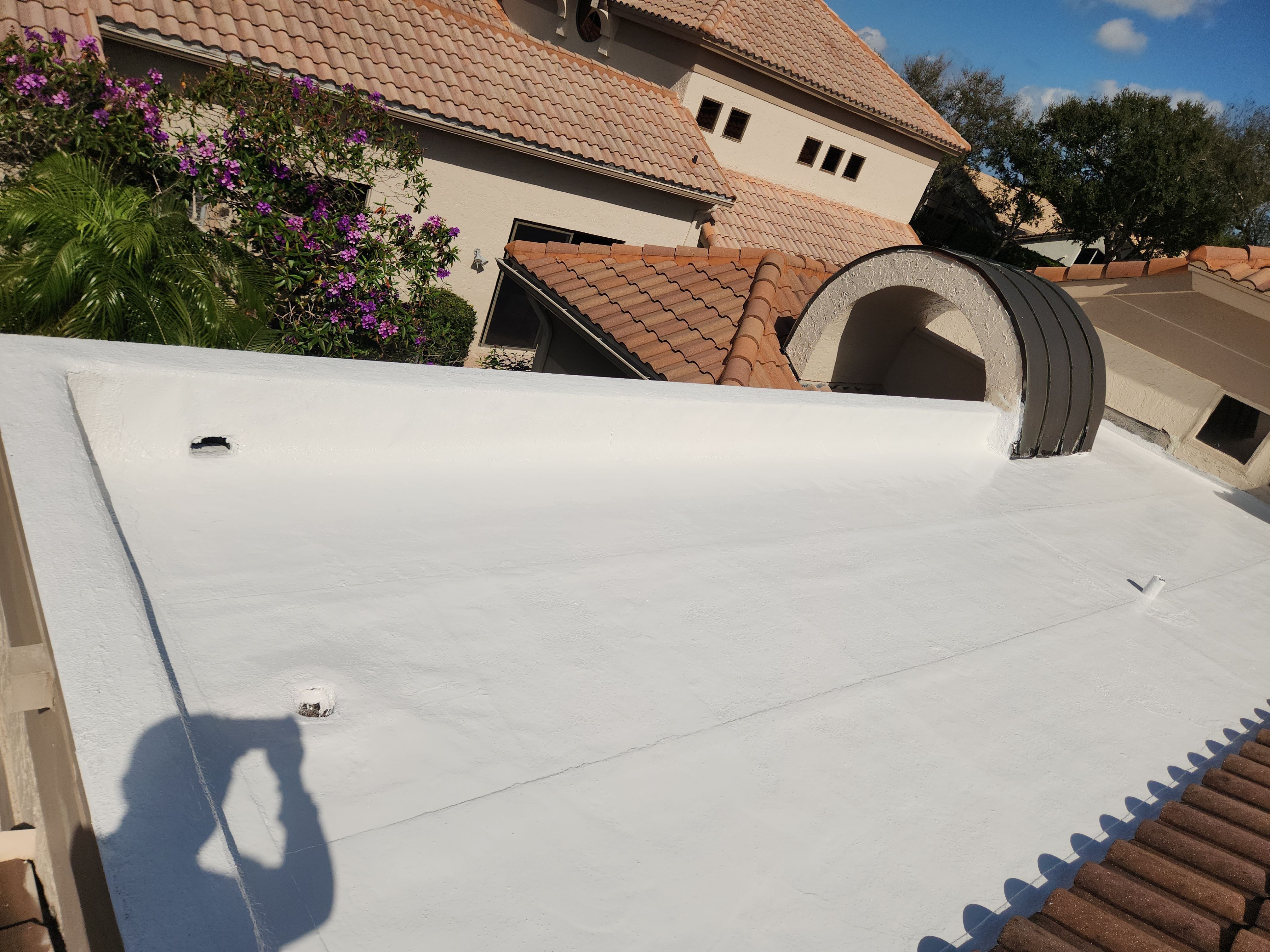 Flat Roof Waterproofing and Silicone Coating in Boca Raton by Aastro Roofing