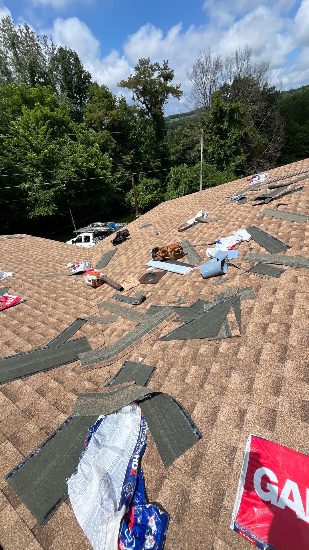 Residential Roofing Installation using GAF Timberline HDZ Shakewood by Rainstoppers Roofing