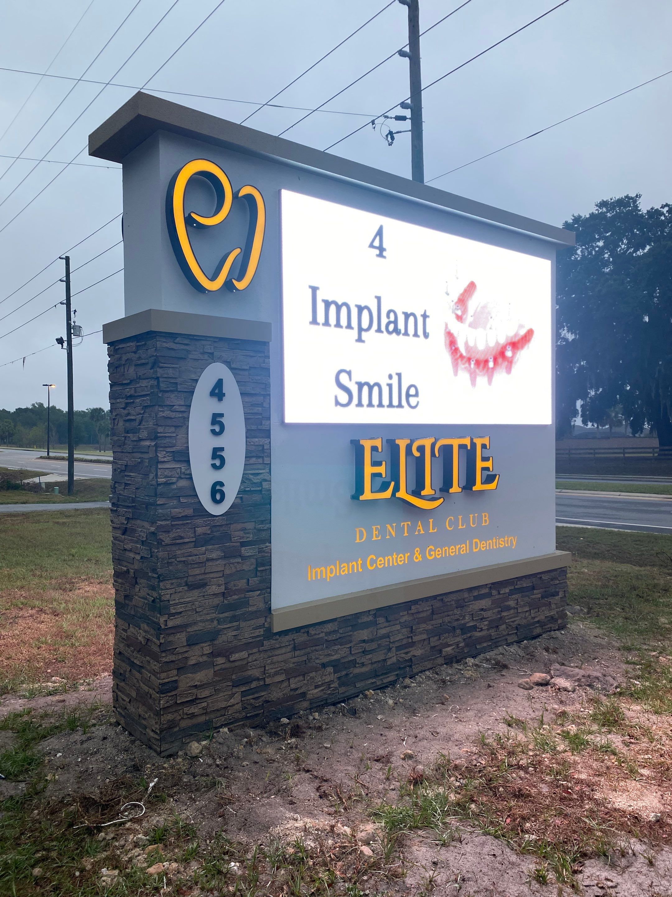 Monument Sign for Elite Dental by SignCrafters