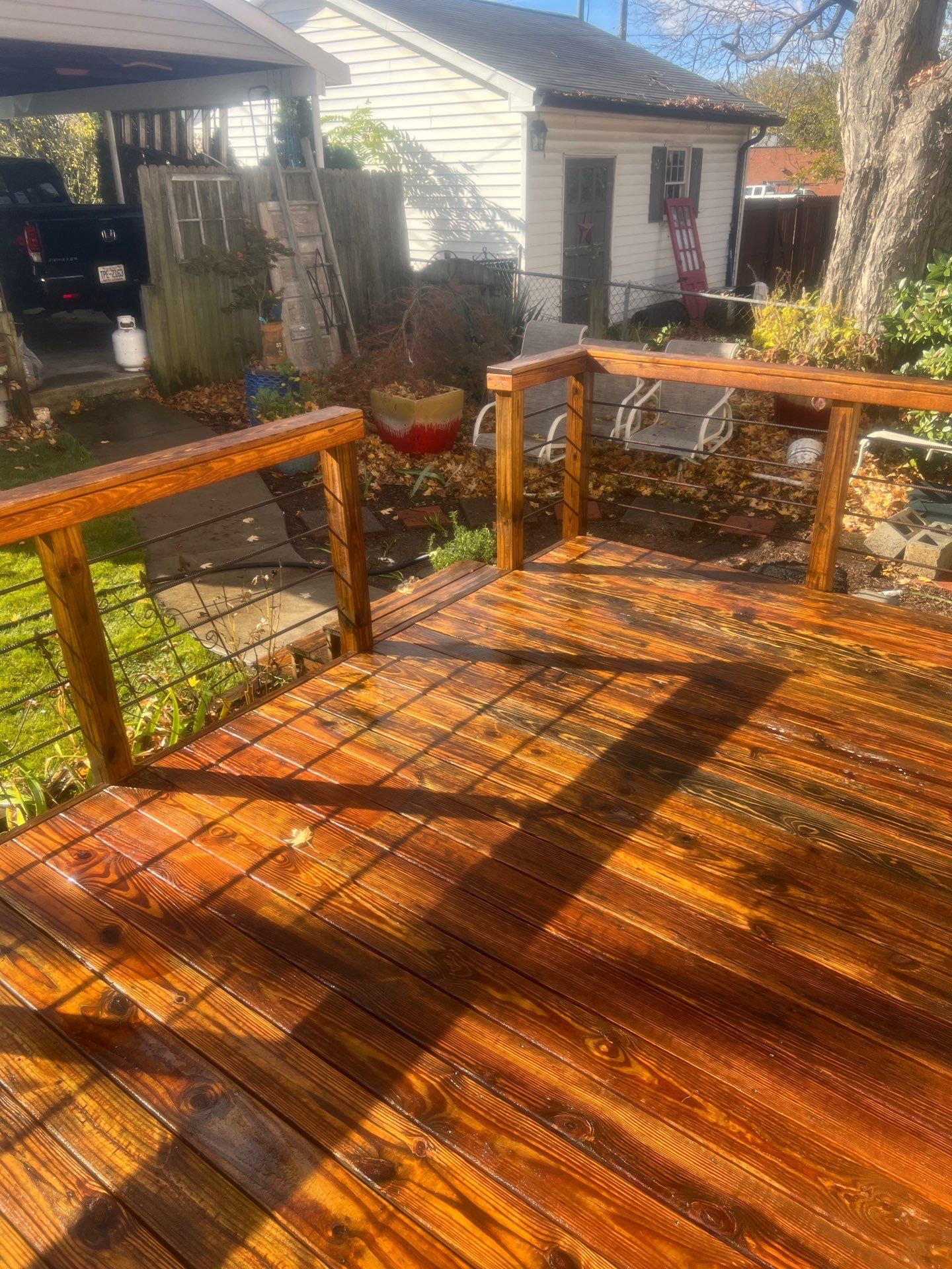 Weathered Deck using Wood Sealant by DuraSeal