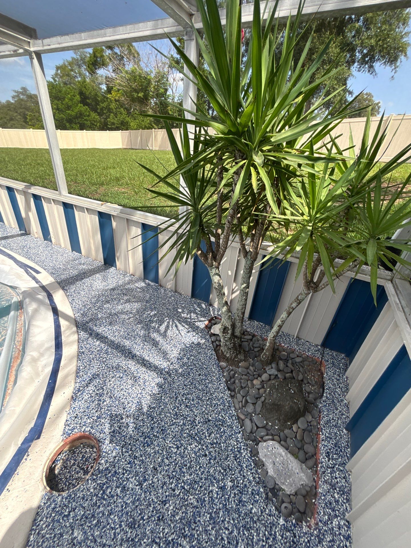 Lake Wales Pool Deck Concrete Coating with Orbit Flake by Performance Floors & Coating